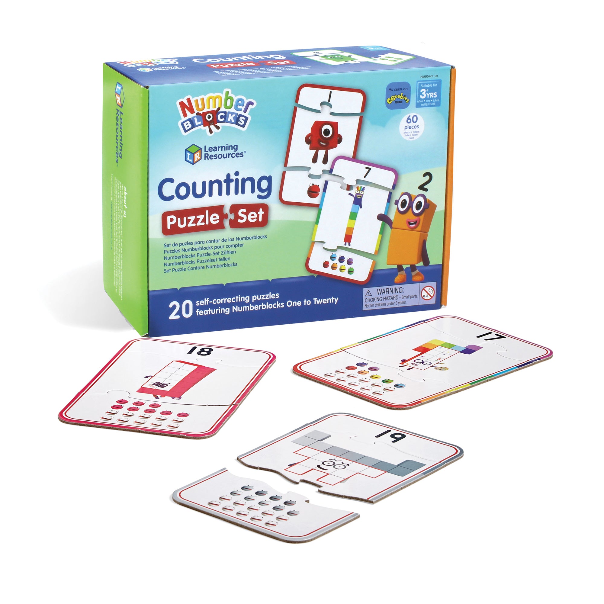 Learning Resources Numberblocks Counting Puzzle Set, Learn to Count from 1 to 20, Educational Jigsaw Puzzles for Early Math Skills, Officially Licensed Learning Resources