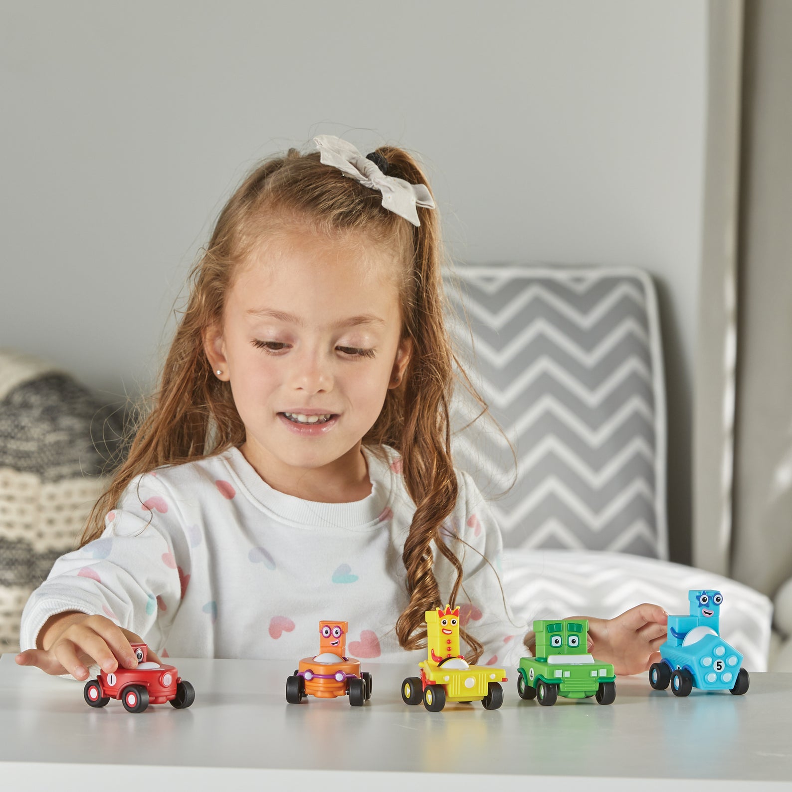 Learning Resources Numberblocks Mini Vehicles Set, 5 Car Pack, Numberblocks Gifts, Vehicles have Rolling Wheels, Learn to Count from 1-5, Ages 3+