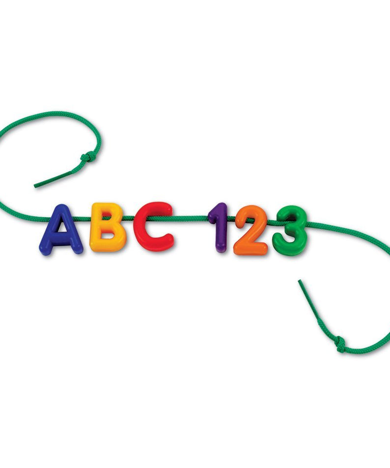 Learning Resources Uppercase Lacing Alphabet Set, Develops Letter Recognition and Fine Motor Skills for Early Learners