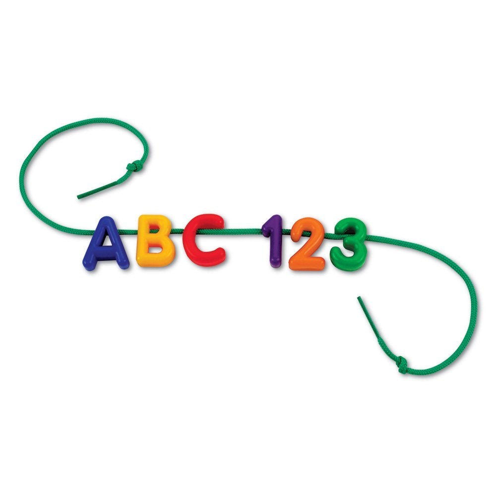 Learning Resources Uppercase Lacing Alphabet Set, Develops Letter Recognition and Fine Motor Skills for Early Learners