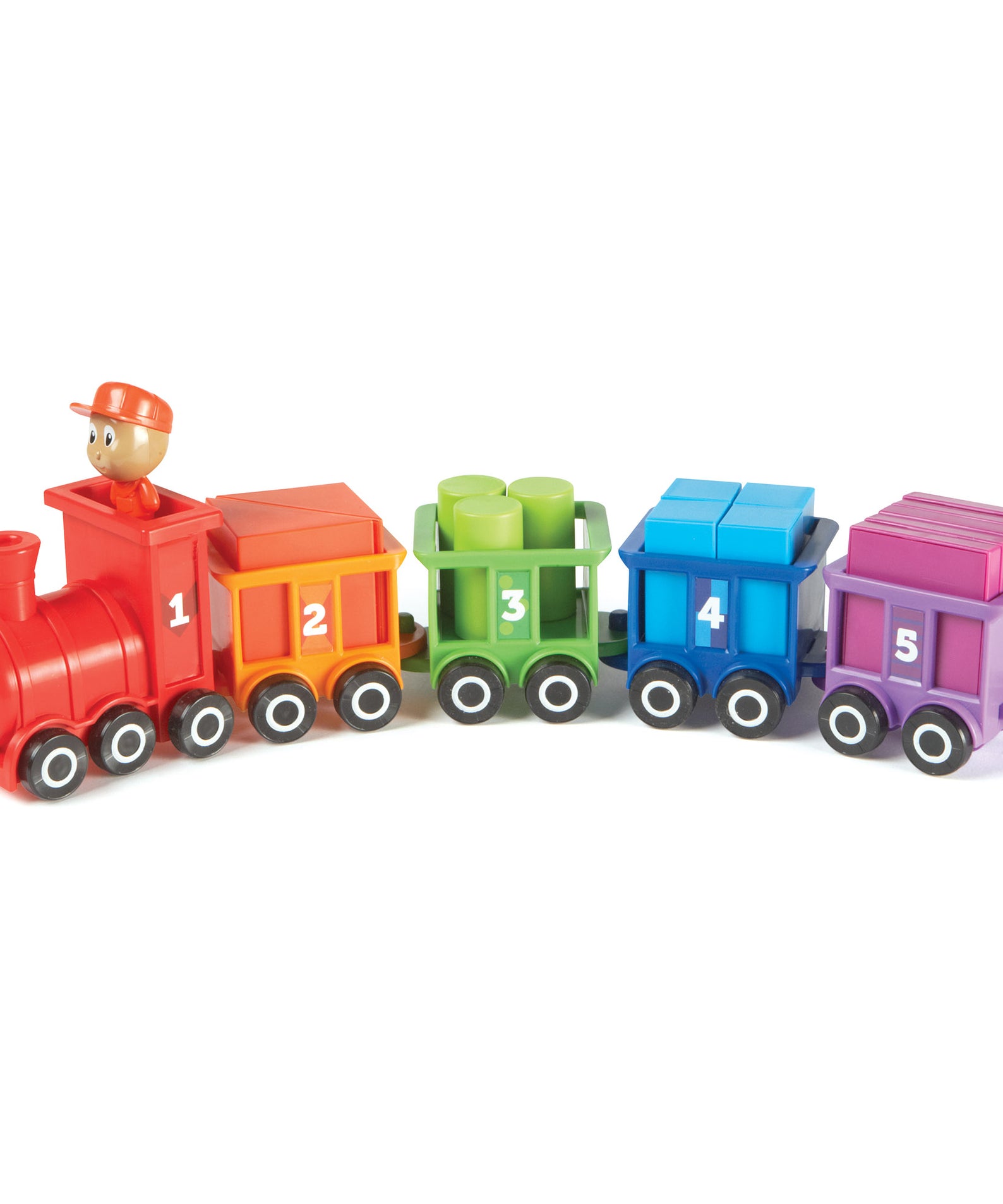 Learning Resources Count and Colour Choo Choo, Number Train and Shape Sorting Toy, Toddler Learning Toy for Counting and Colour Recognition, Ages 2+