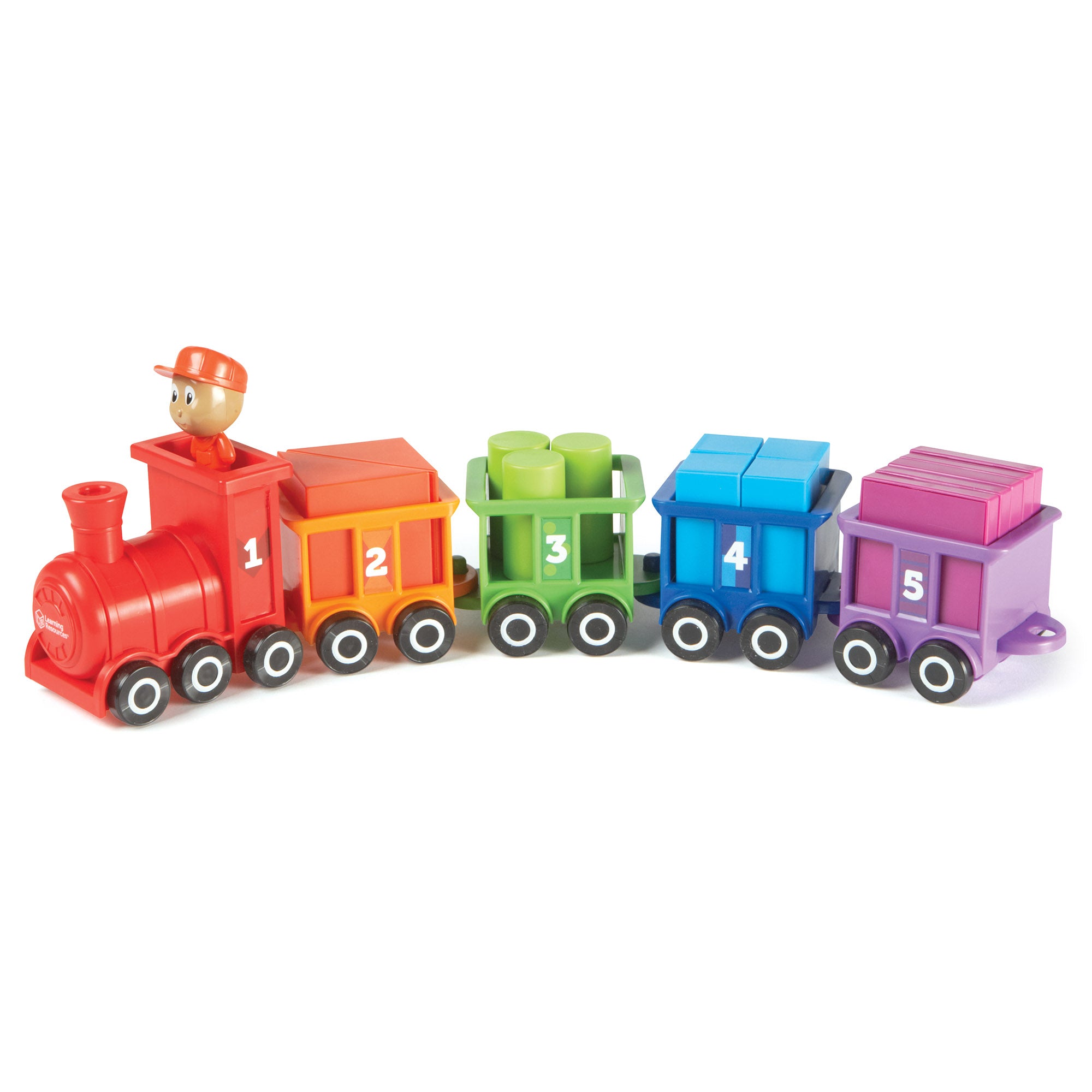 Learning Resources Count and Colour Choo Choo, Number Train and Shape Sorting Toy, Toddler Learning Toy for Counting and Colour Recognition, Ages 2+