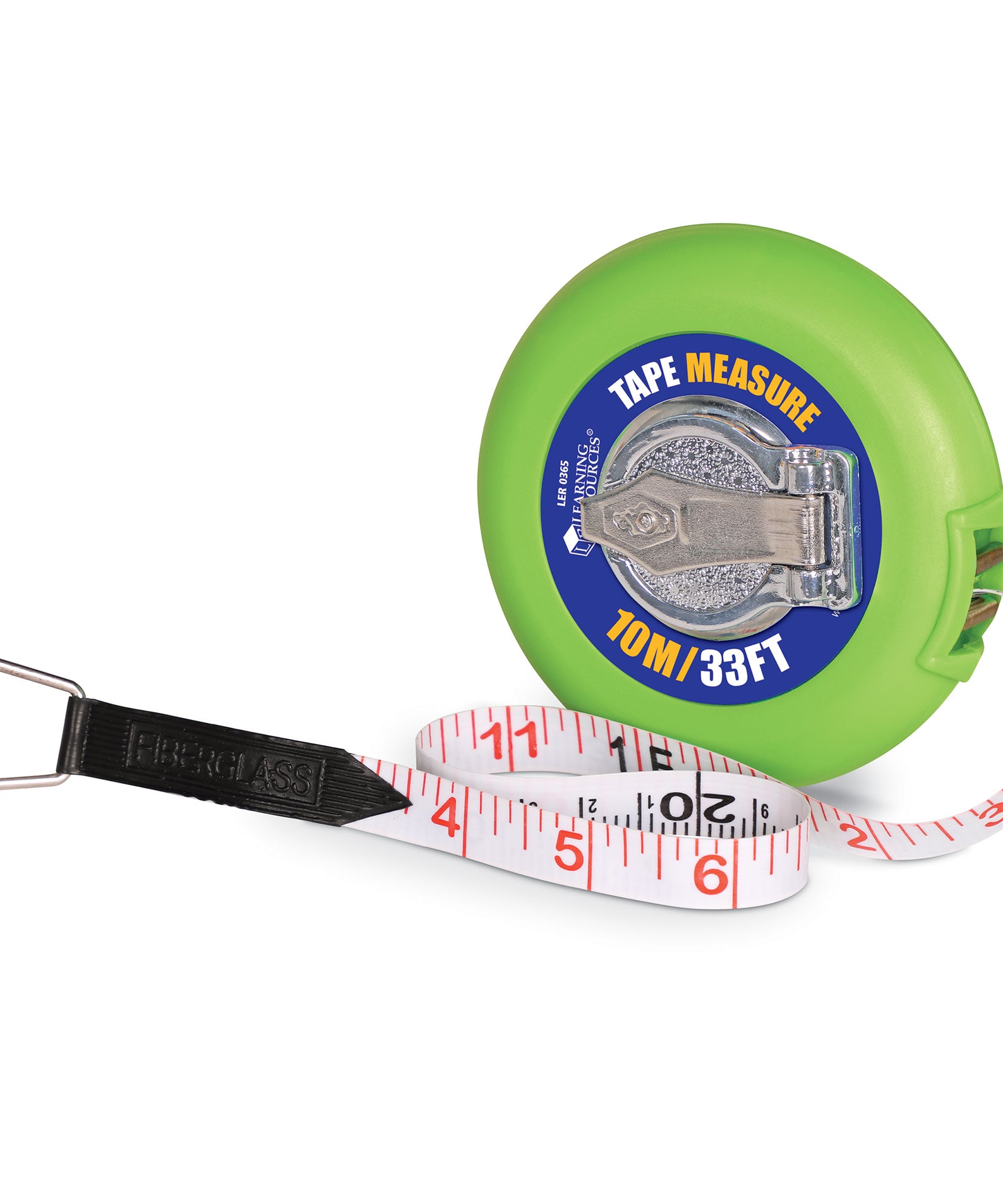 Learning Resources Tape Measure, 10m/33ft, Double-Sided Wind-Up Measuring Tape with Metric & Imperial Units, Ages 6+