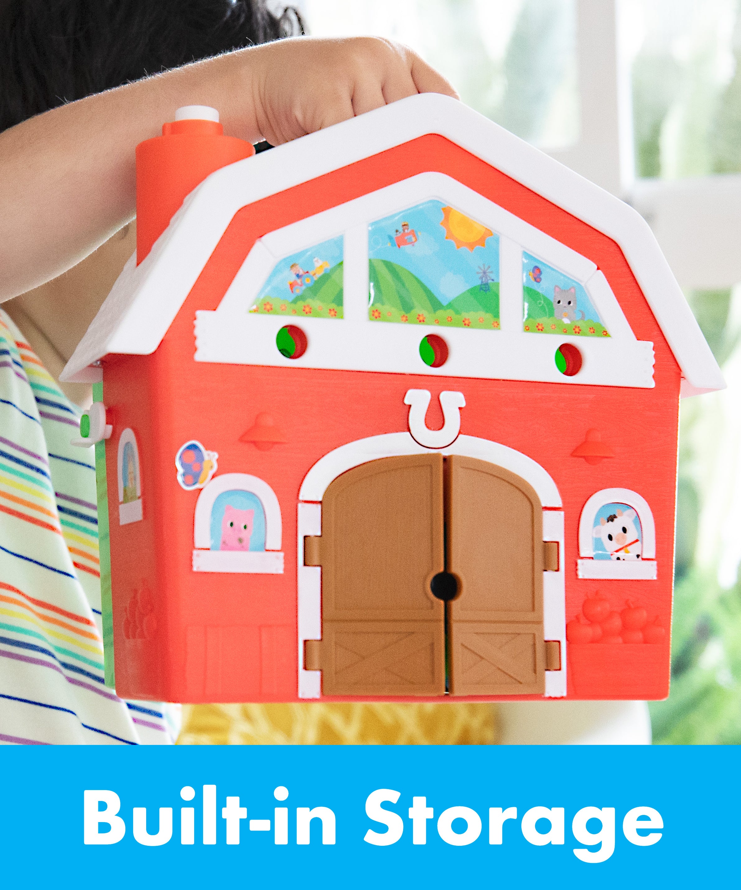 Learning Resources Design & Drill Bolt Buddies Barn, STEM Construction Toy with Kid-Safe Power Drill, Fine Motor Farm Playset for Ages 3+