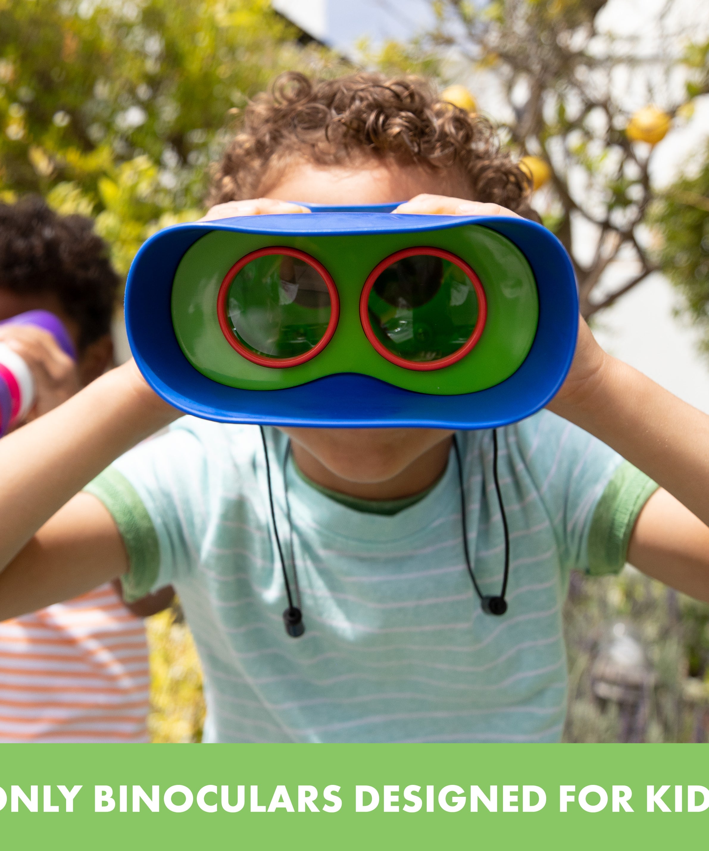 Learning Resources GeoSafari Jr. Kidnoculars, Focus-Free Binoculars for Kids with 2x Magnification, Early Exploration & STEM Learning, Ages 3+