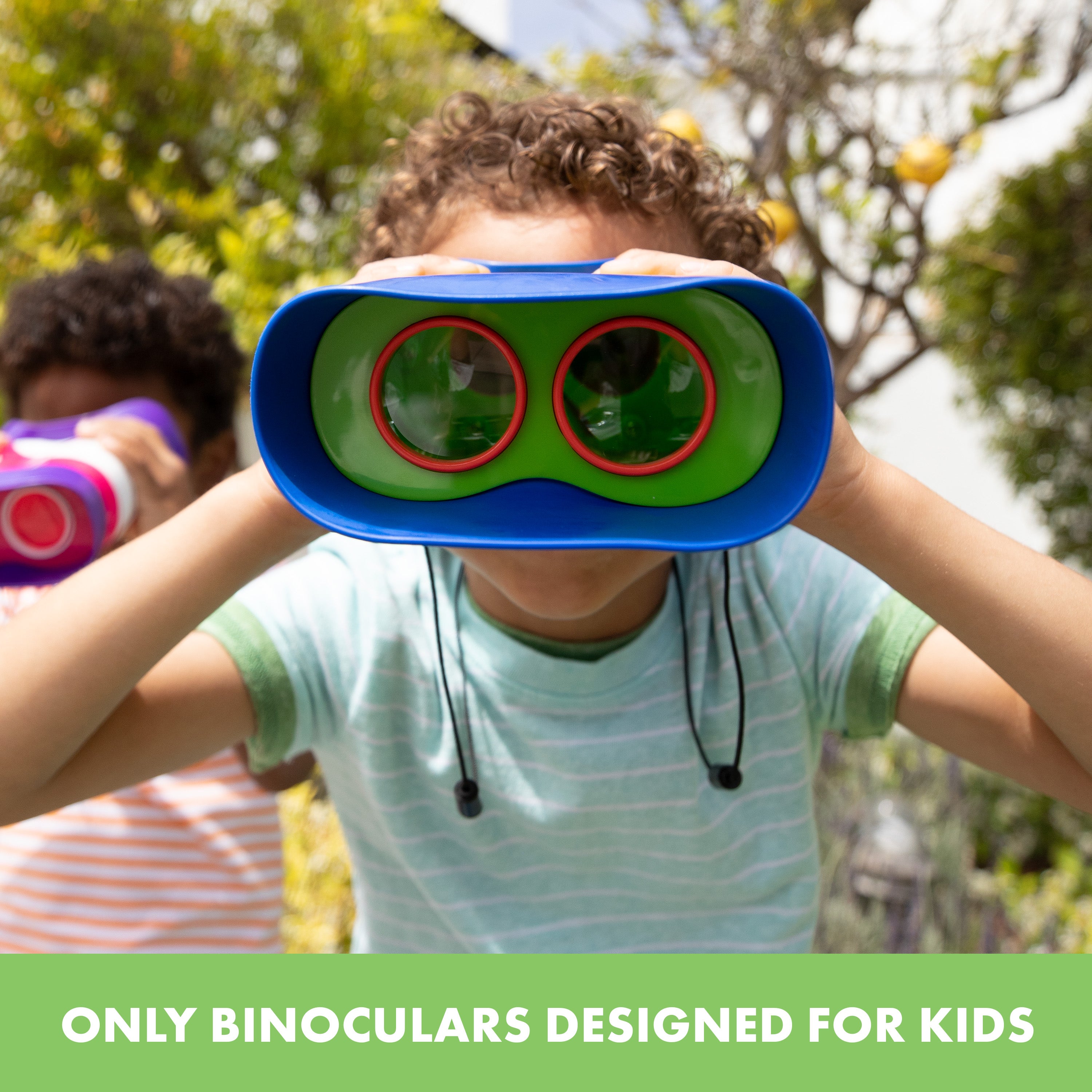 Learning Resources GeoSafari Jr. Kidnoculars, Focus-Free Binoculars for Kids with 2x Magnification, Early Exploration & STEM Learning, Ages 3+