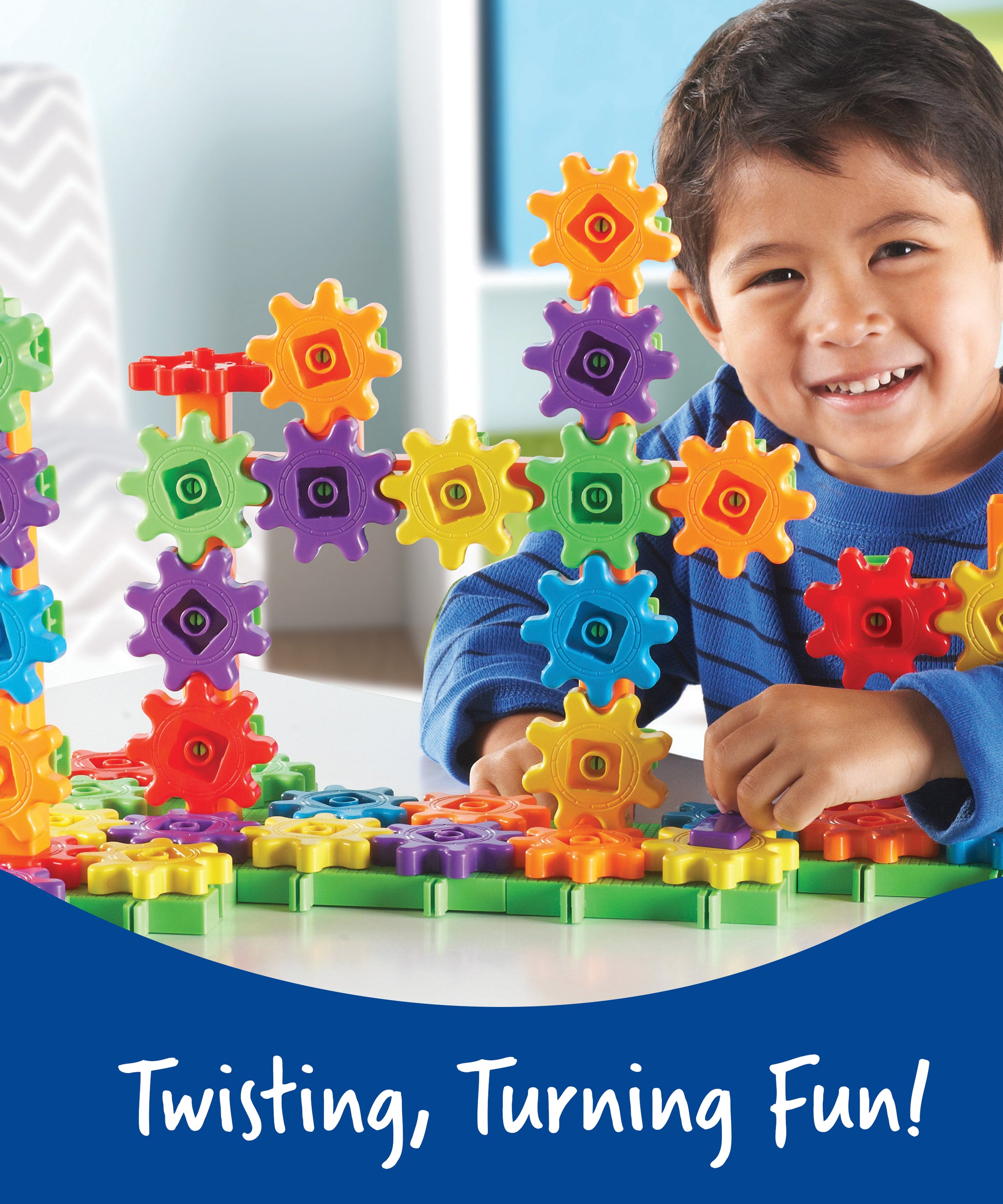 Learning Resources Gears! Gears! Gears! Deluxe Building Set (Set of 100), Hands-On Fun for Young Engineers