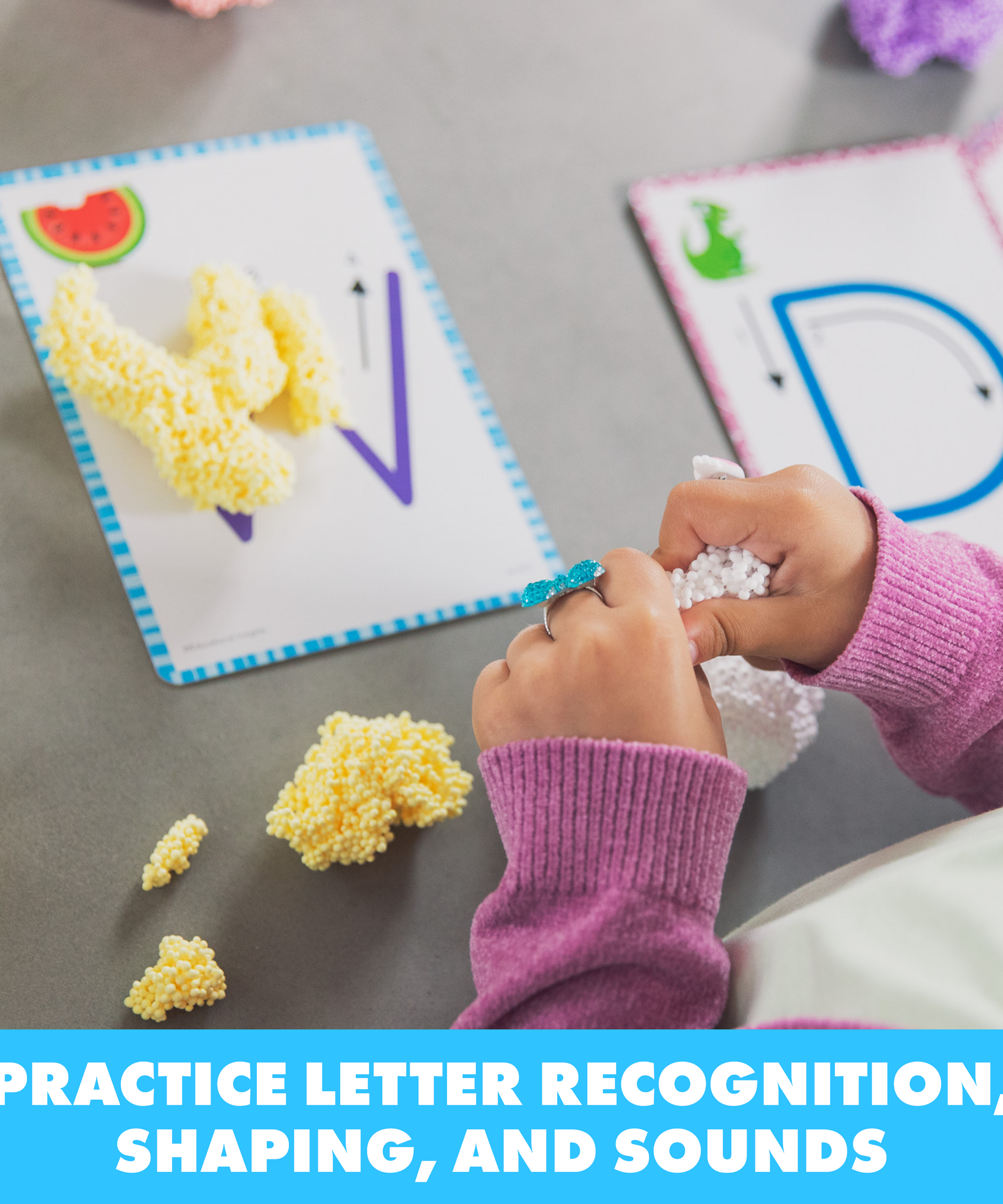 Learning Resources Playfoam Shape & Learn Alphabet Set, Sensory Play and Early Letter Recognition, Mess-Free and Never Dries Out, Learning Resources