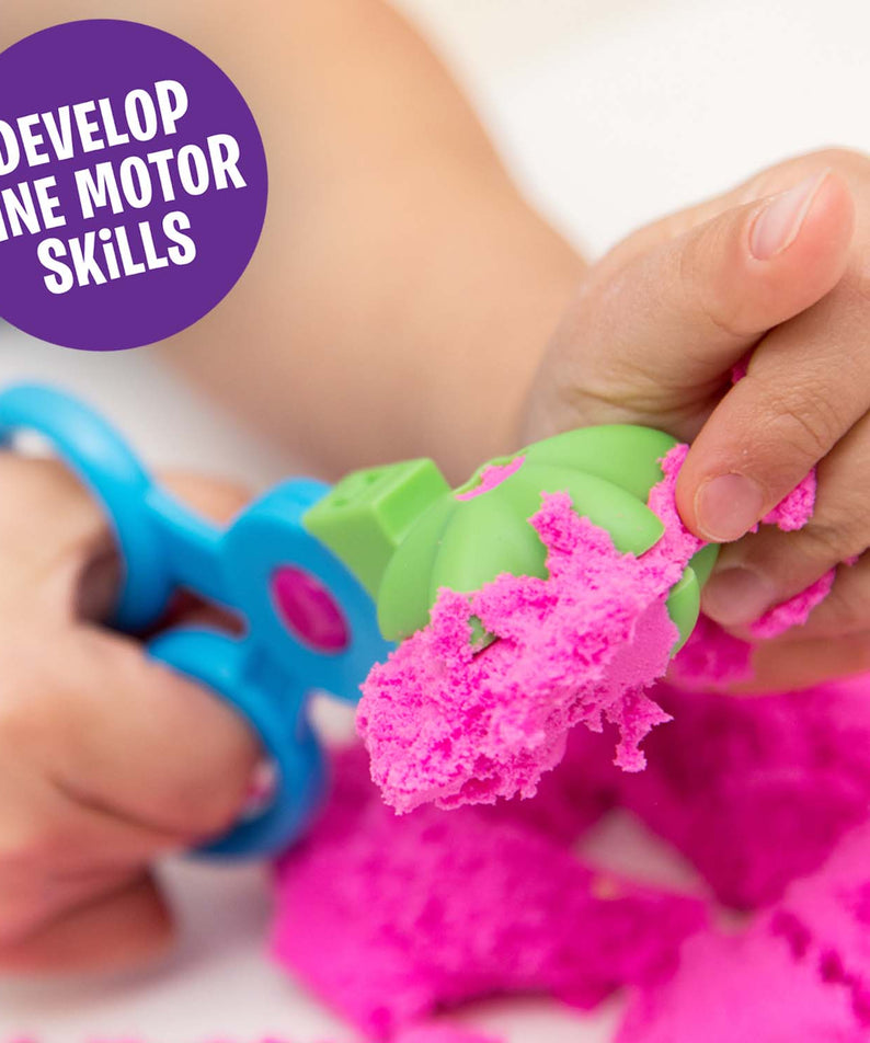 Learning Resources Playfoam Sand Sensory Set, Fine Motor Skill Development and Tactile Play, Never Dries Out, Includes Sensory Bin, Tools, and Playfoam Sand