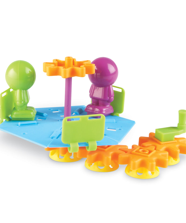 Learning Resources Playground Engineering & Design STEM Set, 104 Pieces, Hands-On STEM Toys for Kids, Includes Challenge Cards and Multilingual Activity Guide, Ages 5+