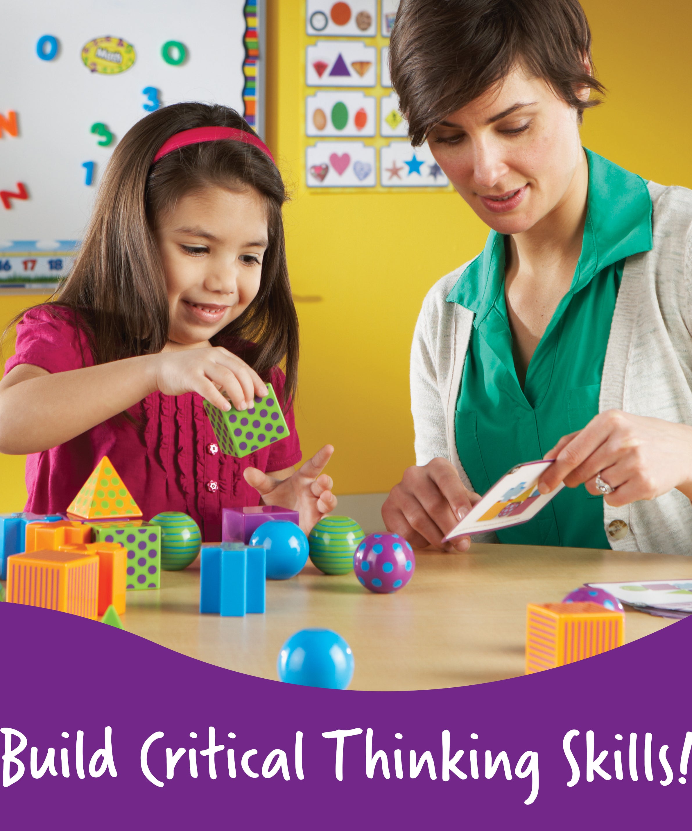 Learning Resources Mental Blox Critical Thinking Game, Pattern and Matching Game for Kids, Develop Memory, Problem Solving, and Recognition Skills, Includes 40 Challenges and 20 Chunky Plastic Pieces, For Ages 5+