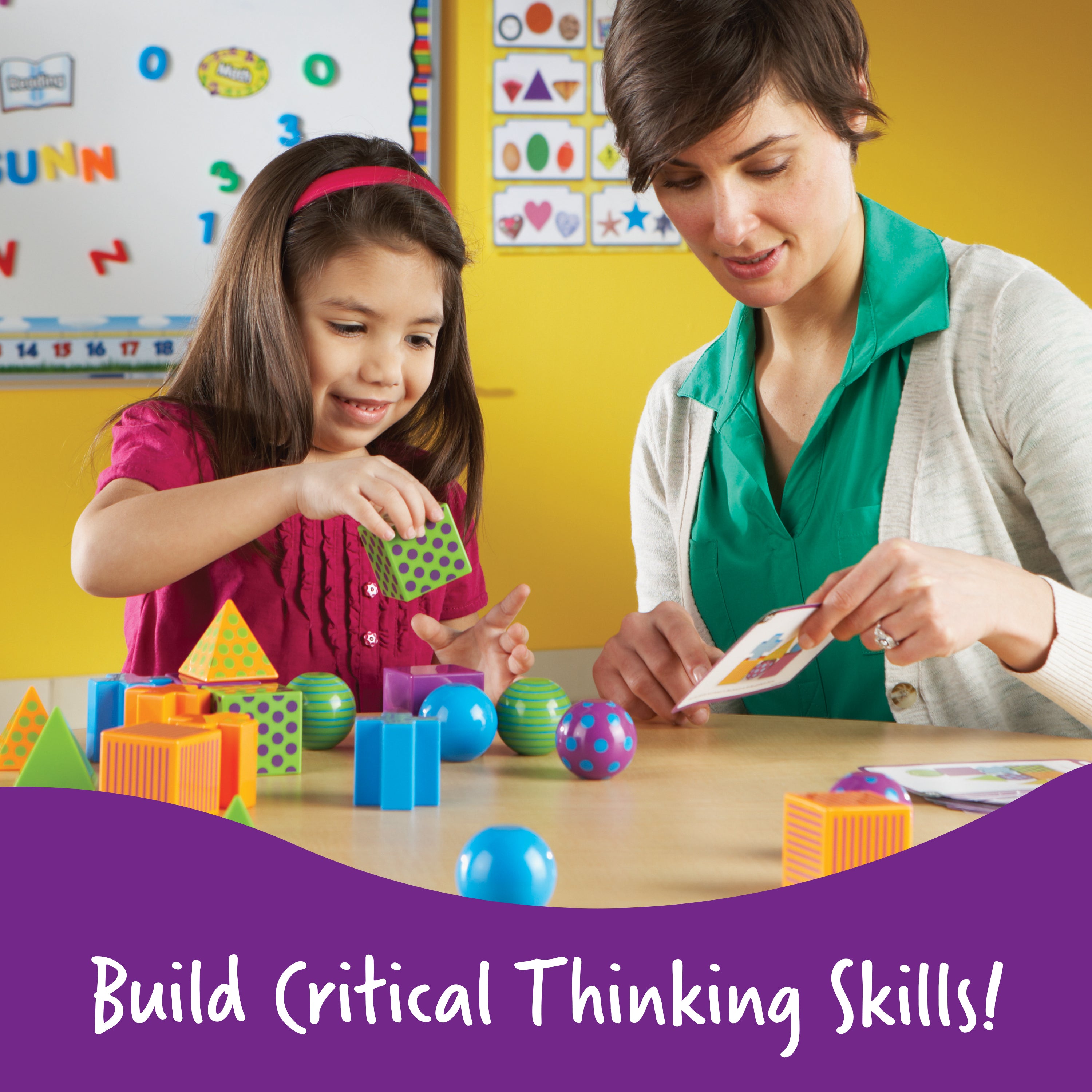 Learning Resources Mental Blox Critical Thinking Game, Pattern and Matching Game for Kids, Develop Memory, Problem Solving, and Recognition Skills, Includes 40 Challenges and 20 Chunky Plastic Pieces, For Ages 5+