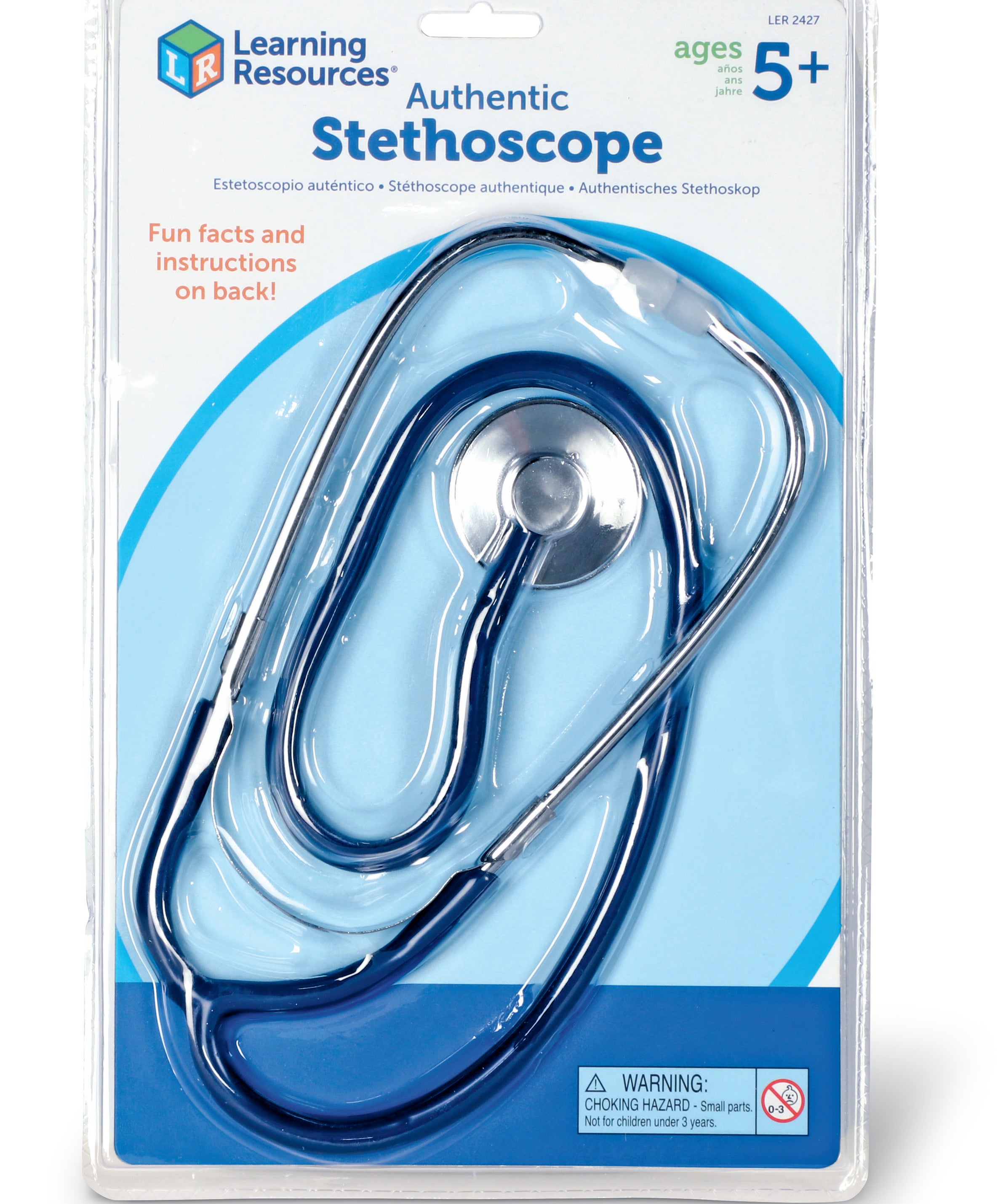 Learning Resources Stethoscope, Real Working Stethoscope for Kids, Educational Human Body Science Toy for Ages 5+