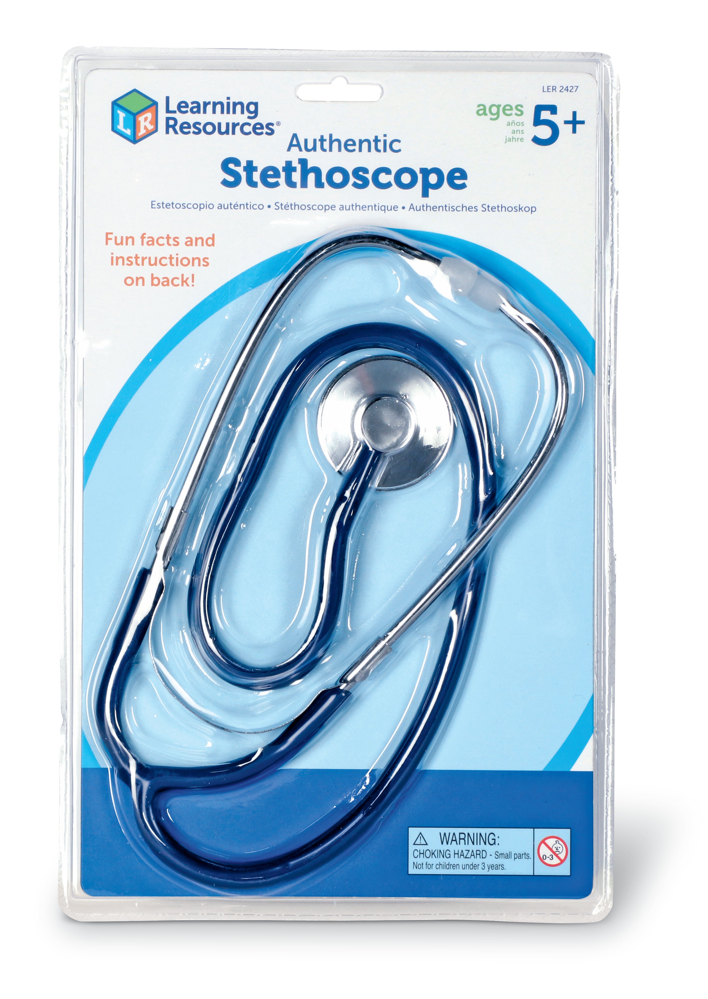 Learning Resources Stethoscope, Real Working Stethoscope for Kids, Educational Human Body Science Toy for Ages 5+