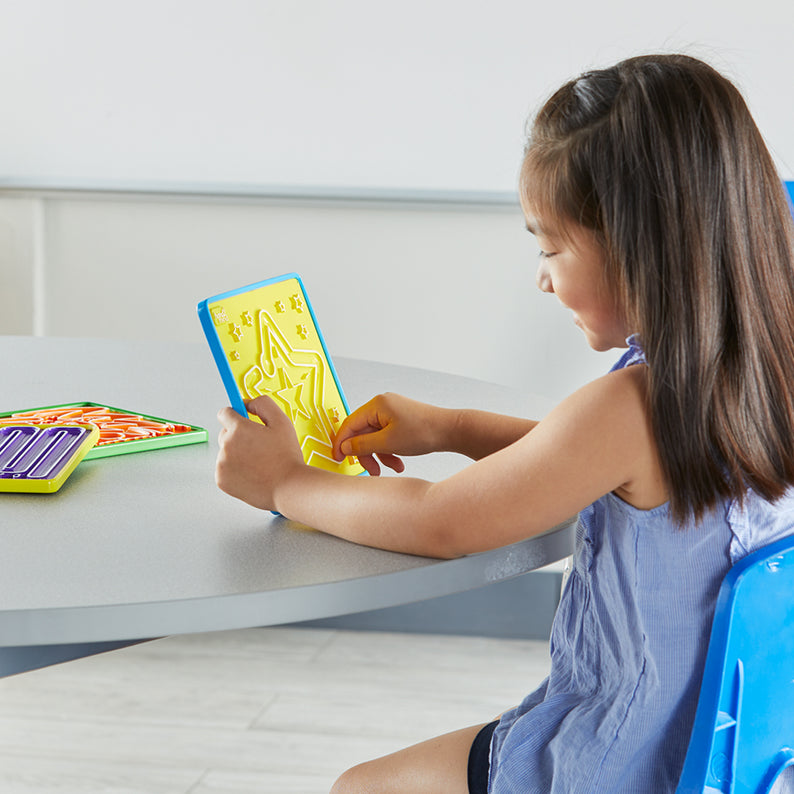 Learning Resources Mindful Maze Set for Kids, Hands-On Breathing Boards for Mindfulness and Emotional Regulation, Set of 3 Double-Sided Tactile Boards, Social Emotional Learning Tools for Ages 3+