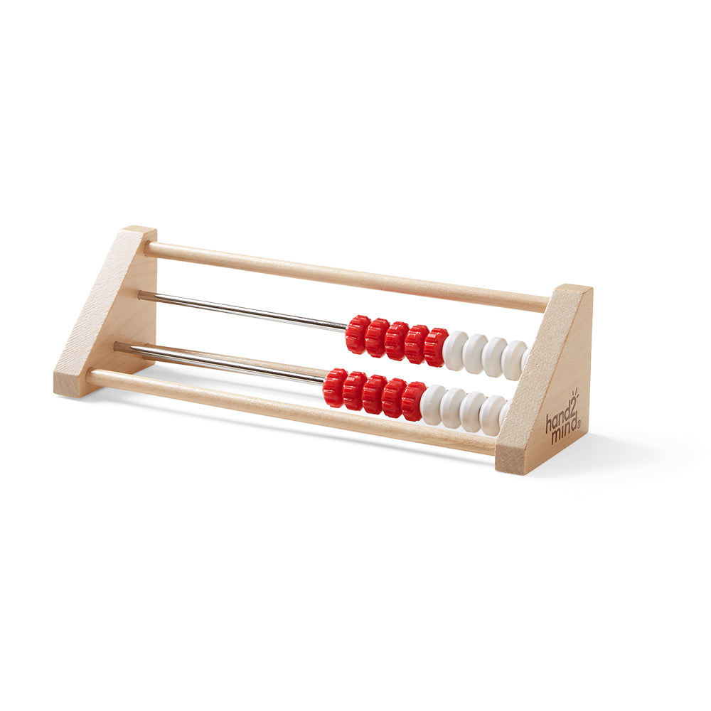 Learning Resources 20-Bead Sensory Rekenrek, Wooden Abacus for Kids, Hands-On Maths Learning Tool for Counting, Addition, and Subtraction