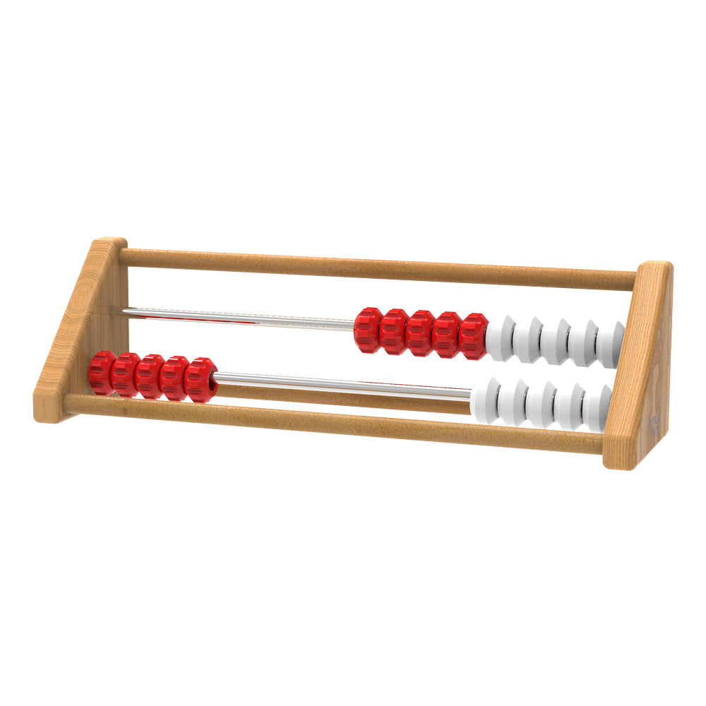 Learning Resources 20-Bead Sensory Rekenrek, Wooden Abacus for Kids, Hands-On Maths Learning Tool for Counting, Addition, and Subtraction