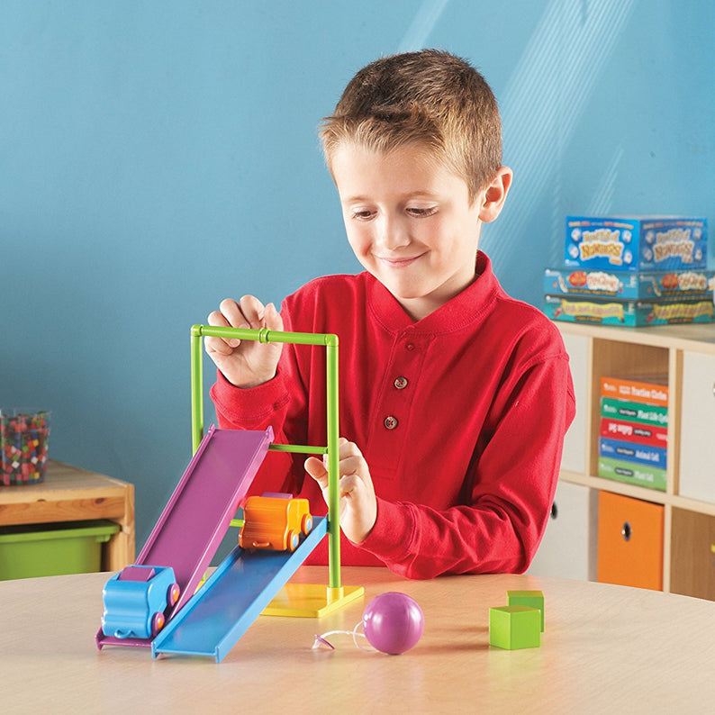 Learning Resources STEM Force and Motion Activity Set, Hands-On Science Kit for Kids, Ages 5+