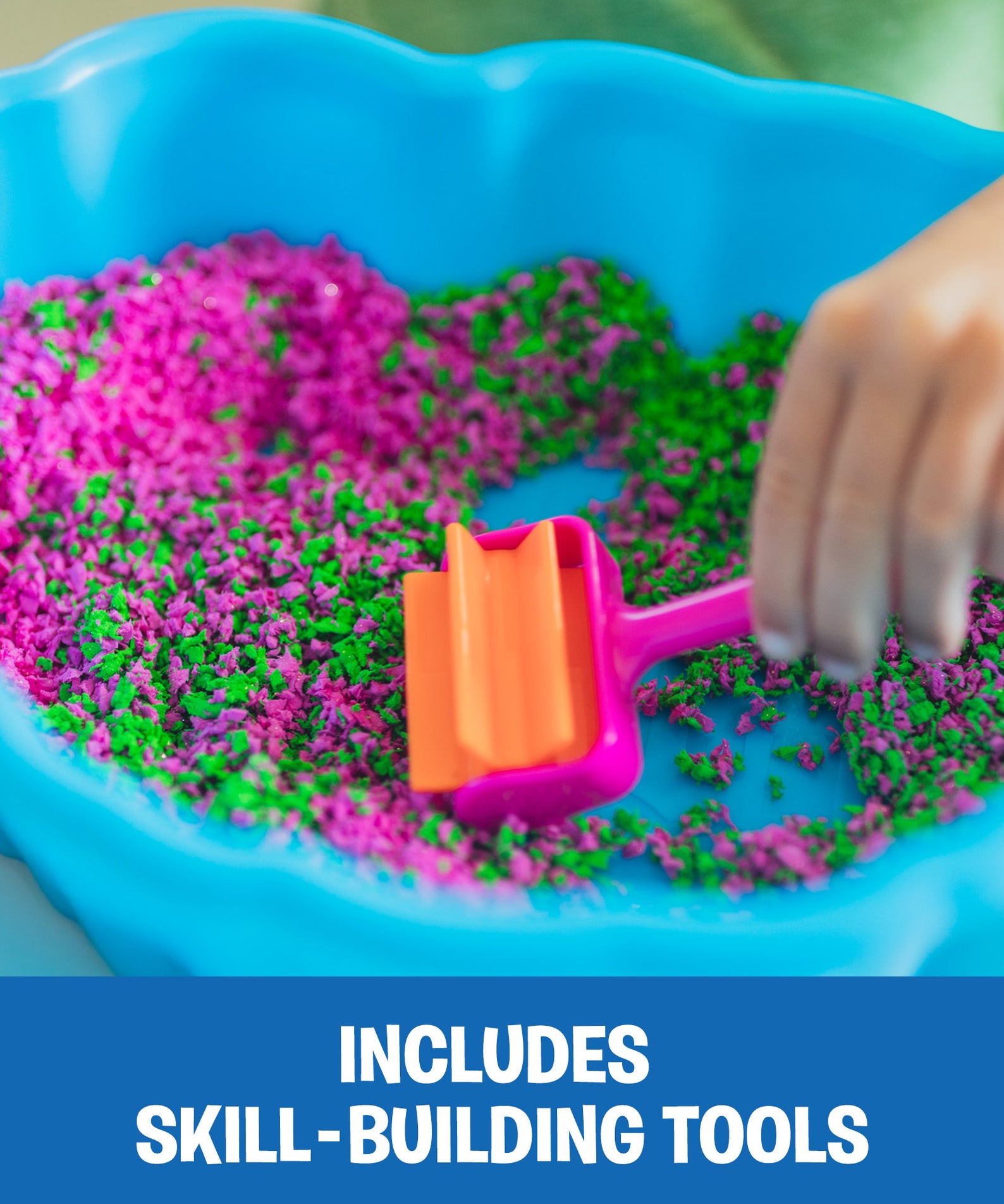 Learning Resources Playfoam Pluffle Squishology Station, Sensory Play Station with Tools for Fine Motor Skills, 6 Piece Tactile Set for Ages 3+