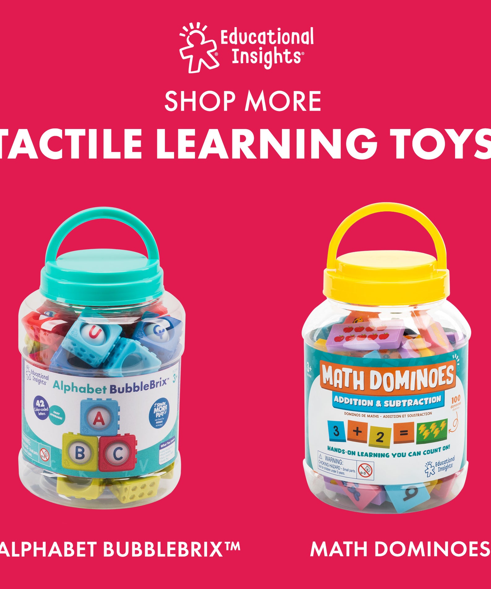 Learning Resources Number BubbleBrix, Sensory Math Toy with 42 Popper Bricks for Number Recognition and Counting, Fidget Learning for Preschoolers, Ages 3+