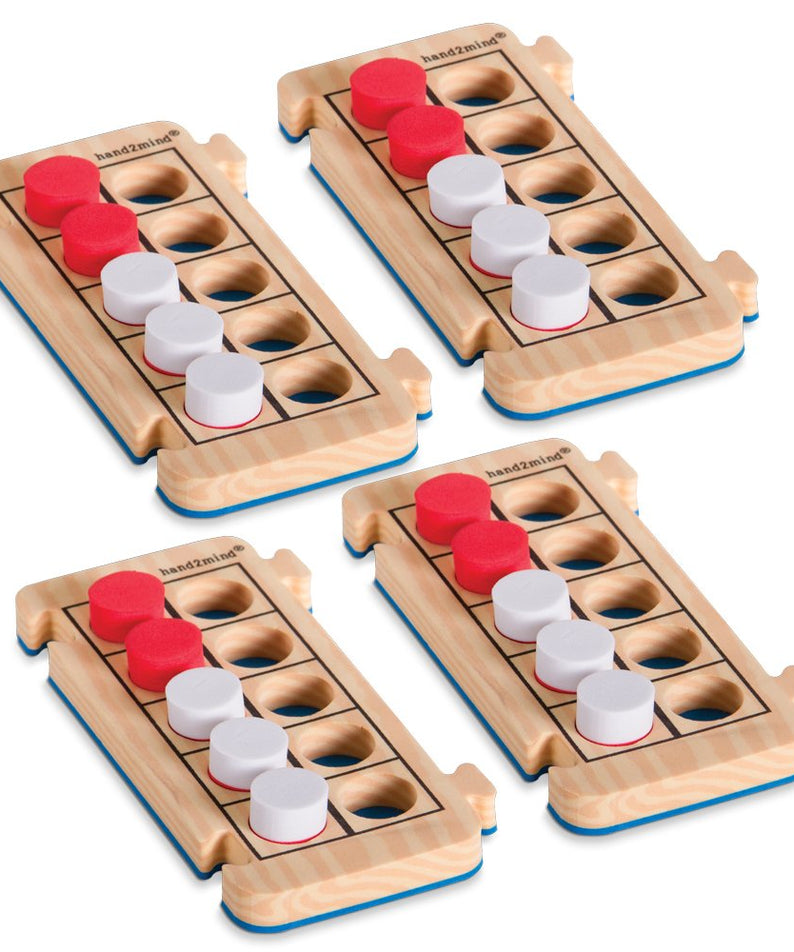 Learning Resources hand2mind Kid's Foam Counting 10-Frames, Pack of 4, Includes 40 Counters, Ages 5+