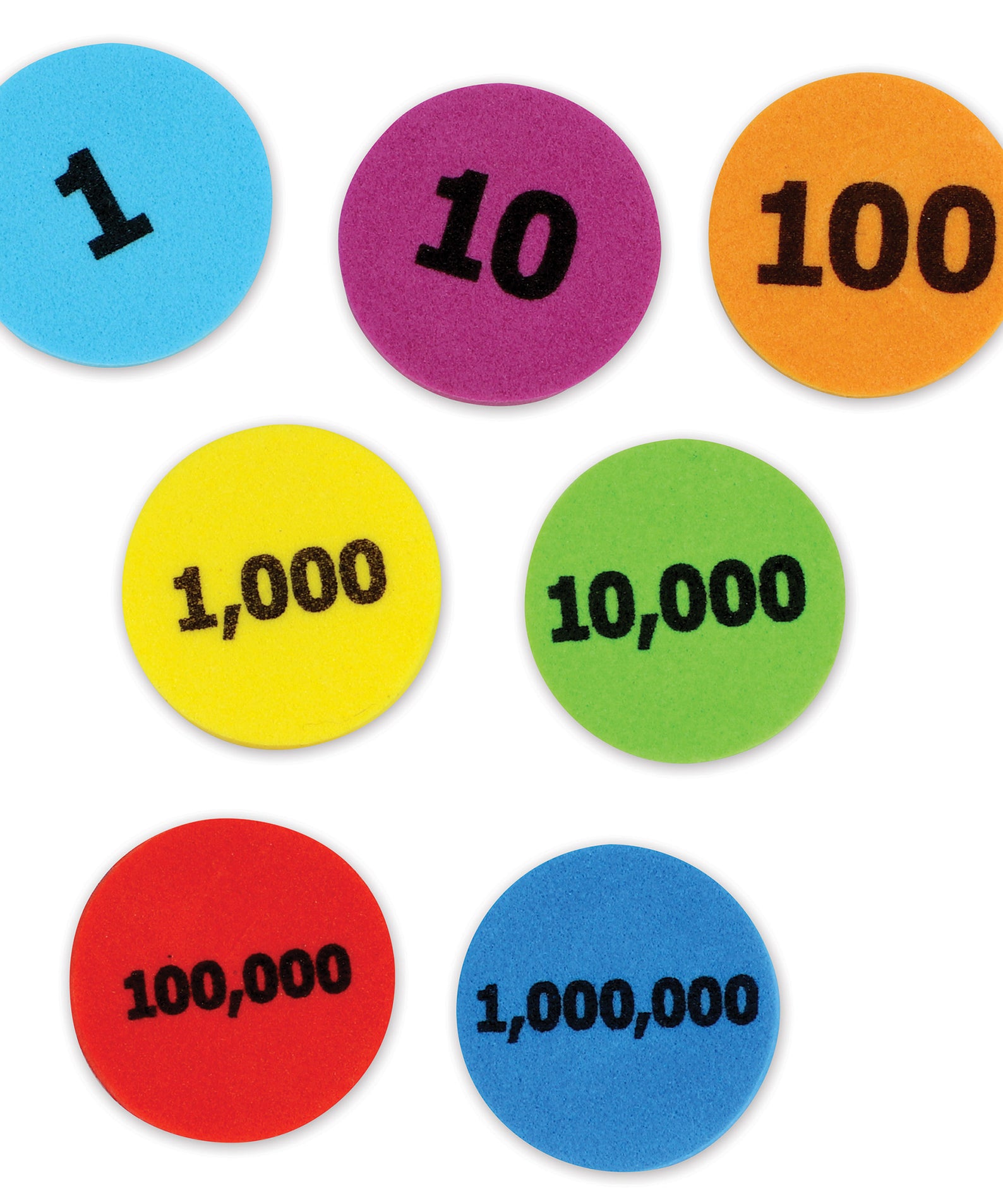 Learning Resources Place Value Disks, Set of 280, Colour-Coded Maths Counters for Counting, Addition, and Subtraction, Supports Place Value Learning