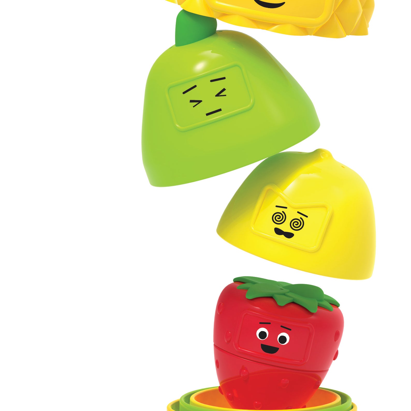 Learning Resources Big Feelings Nesting Fruit Friends, Social Emotional Learning & Sensory Play Toy, 9-Piece Nesting Set with Textured Fruit & Emotions, Ages 18 Months+