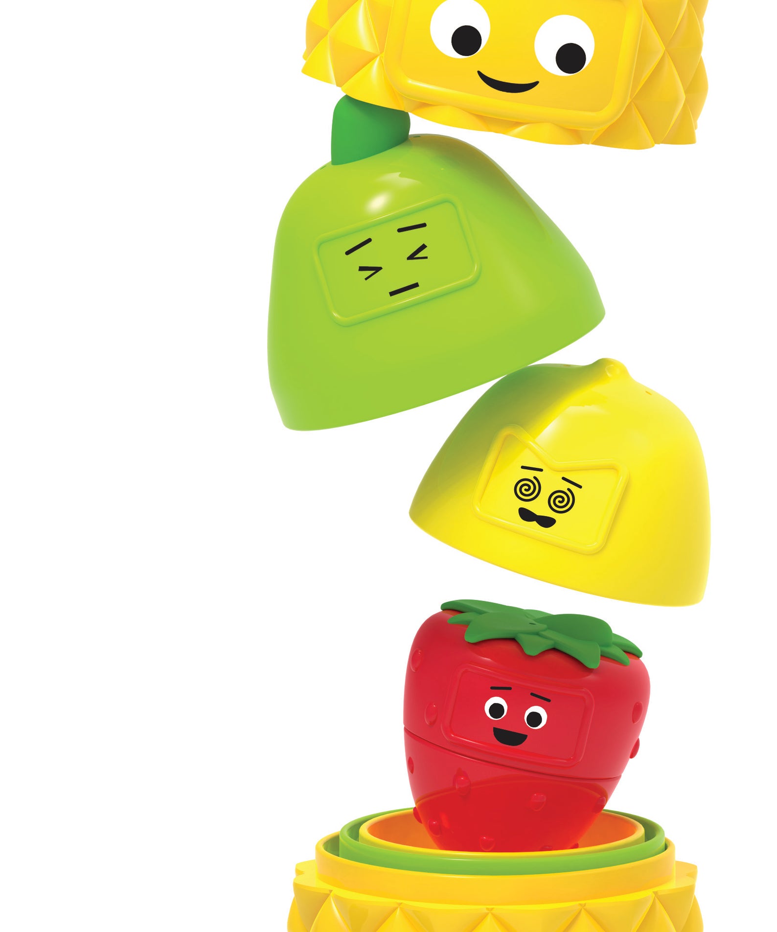 Learning Resources Big Feelings Nesting Fruit Friends, Social Emotional Learning & Sensory Play Toy, 9-Piece Nesting Set with Textured Fruit & Emotions, Ages 18 Months+