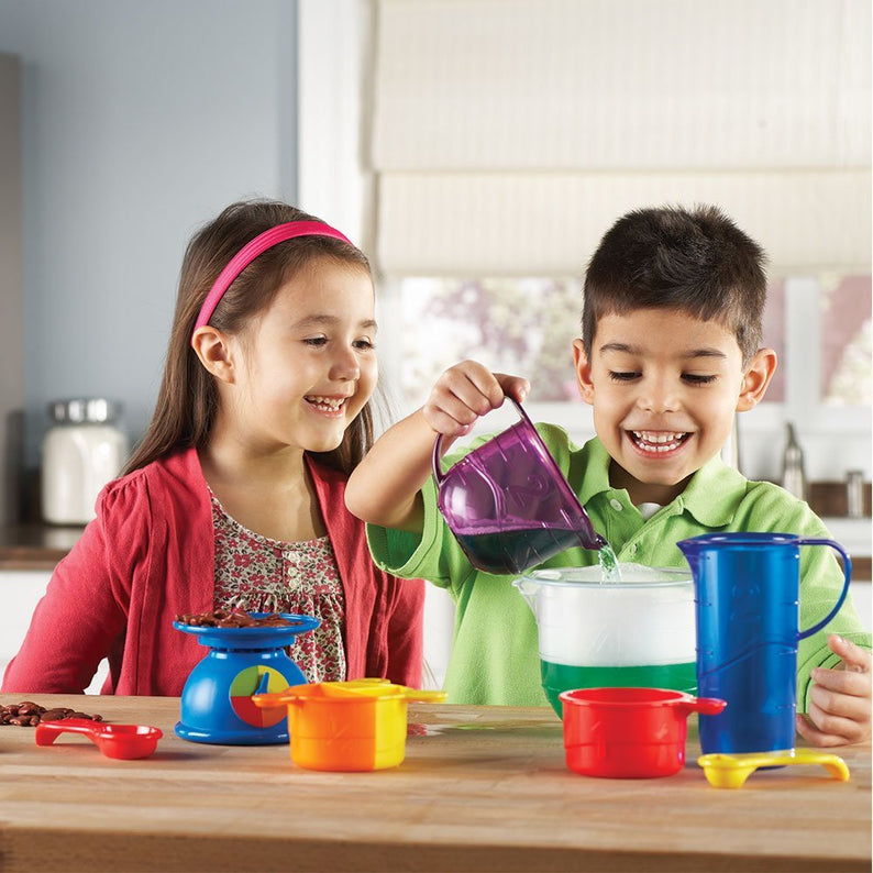 Learning Resources Primary Science Mix & Measure Set, Hands-On STEM Learning Kit with Real Science Tools & 10 Activity Cards, Perfect for Kids Ages 3+
