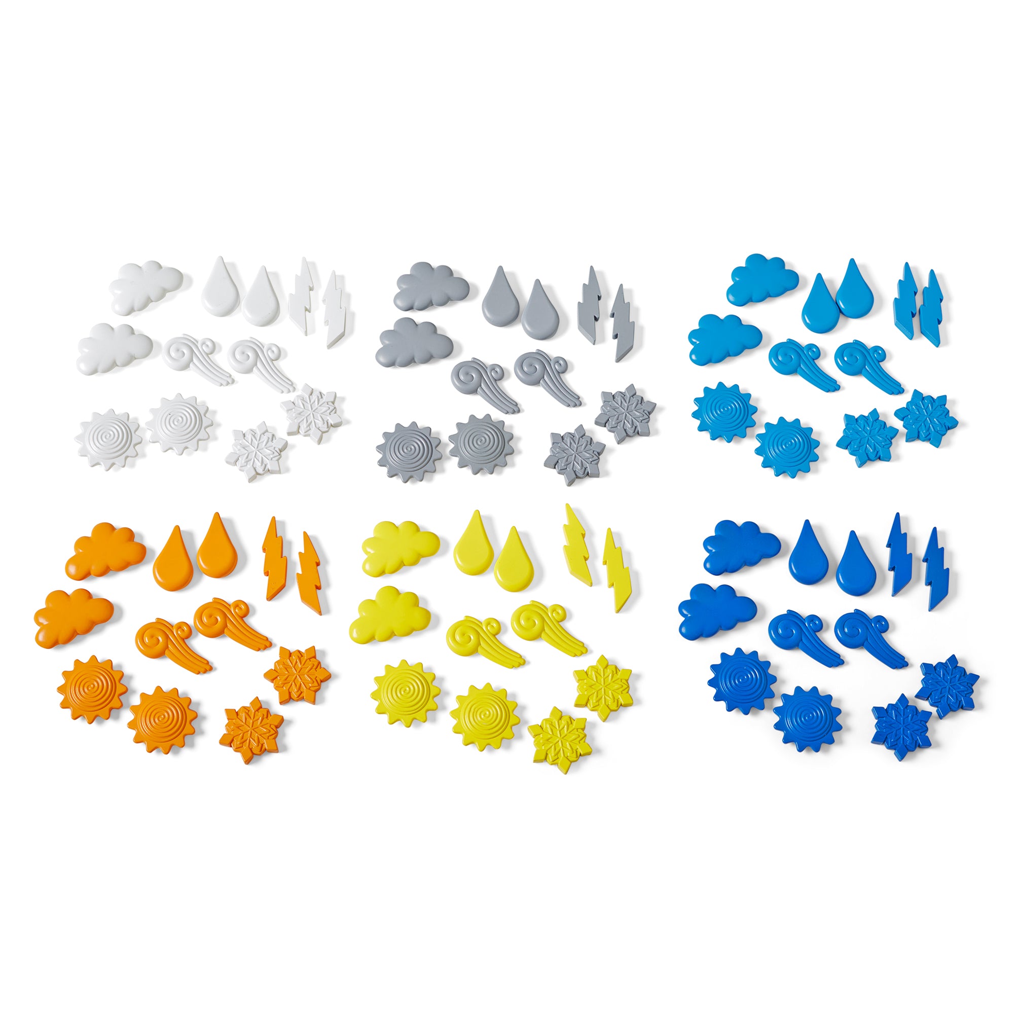 Learning Resources Explore the Weather Counters Set of 72 Recycled Maths Counters for Kids Ages 3 Plus