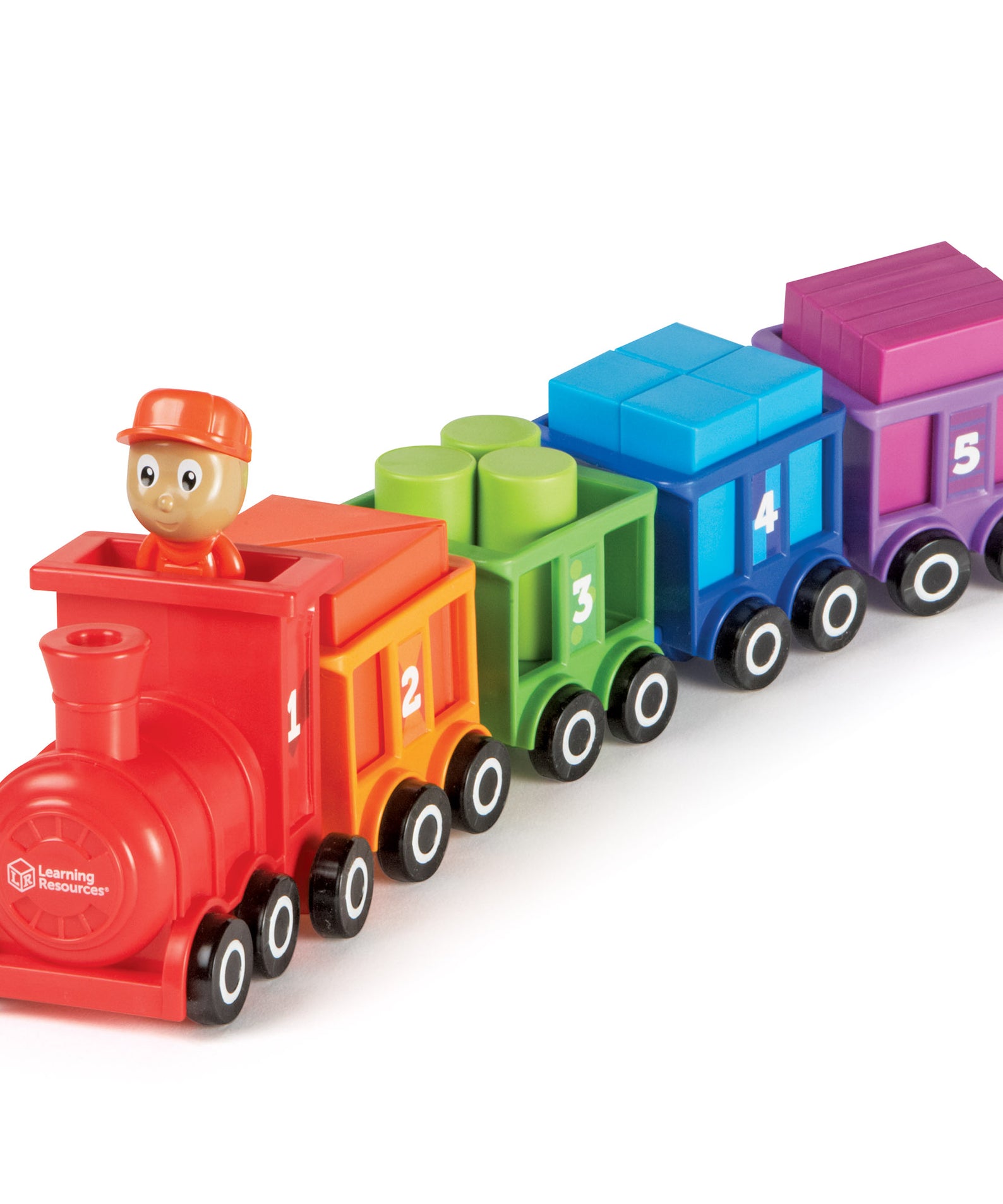 Learning Resources Count and Colour Choo Choo, Number Train and Shape Sorting Toy, Toddler Learning Toy for Counting and Colour Recognition, Ages 2+