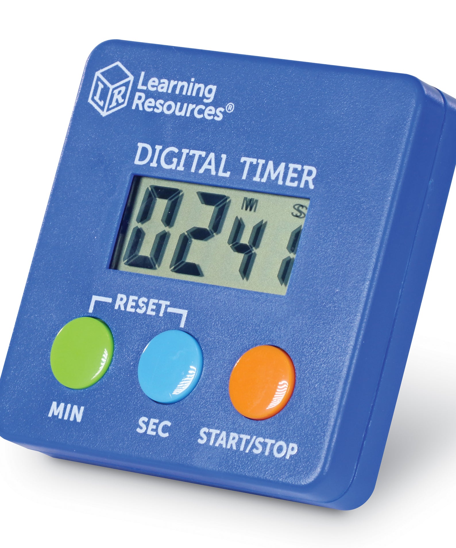 Learning Resources Digital Timer for Kids, Easy-to-Use Countdown and Count-Up Timer with Beeping Sound, Counts from 1 to 100 Minutes, Versatile Design with Clip, Stand, or Neck Strap, Includes AAA Battery, For Ages 5+