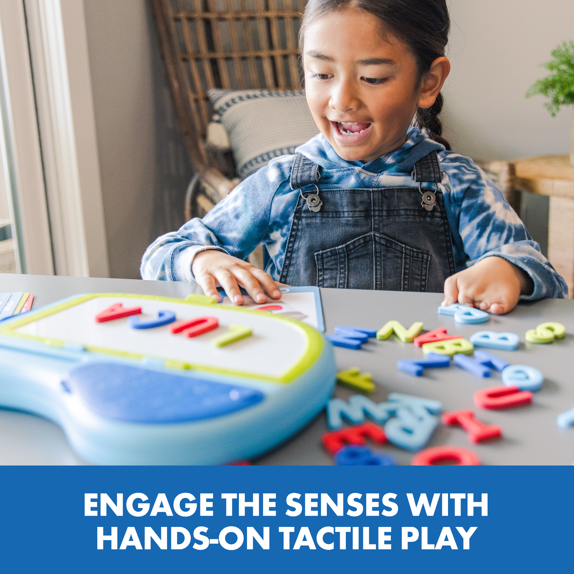 Learning Resources AlphaMagnets Go! Spelling, Portable Magnetic Spelling Board with Letters and Cards, Early Literacy Toy for Ages 4+