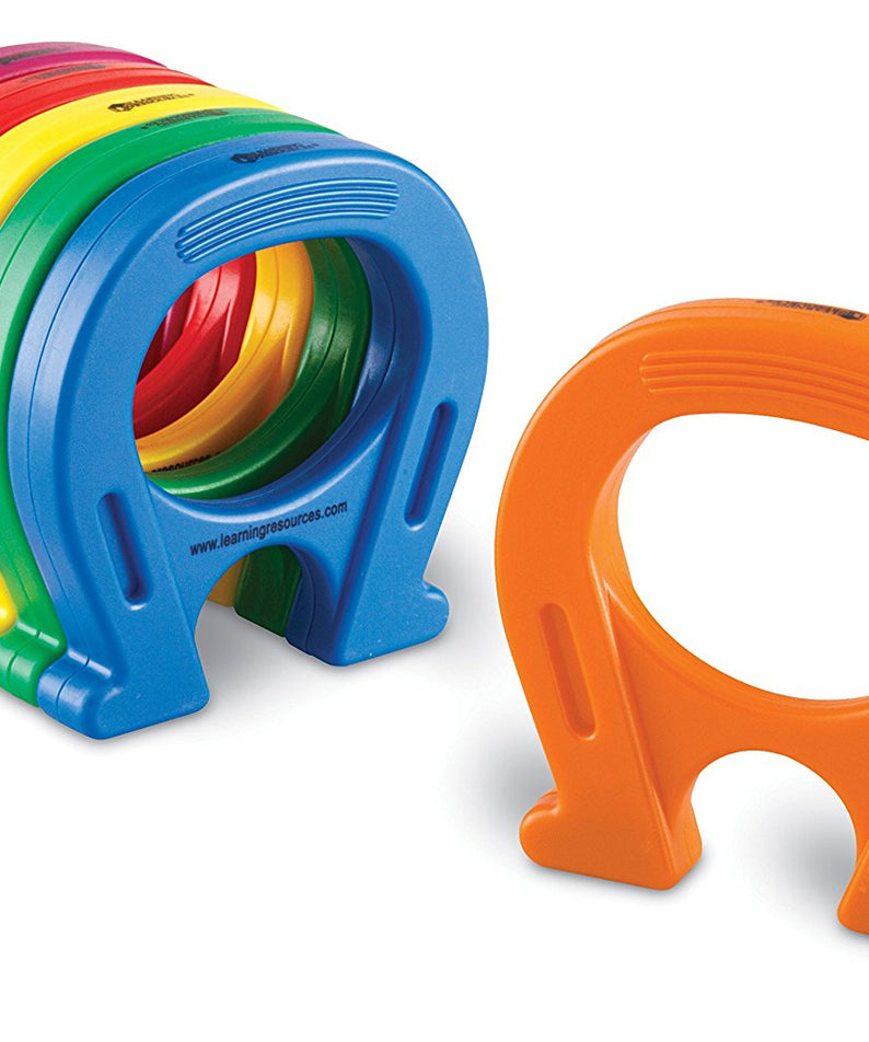 Learning Resources Primary Science® Mighty Magnets (Set of 6), Colourful Horseshoe Magnets for Kids, Durable Plastic, Perfect for Scientific Exploration, Ages 3+