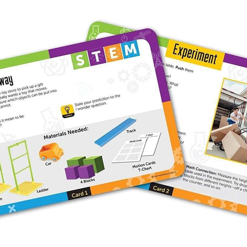 Learning Resources STEM Force and Motion Activity Set, Hands-On Science Kit for Kids, Ages 5+