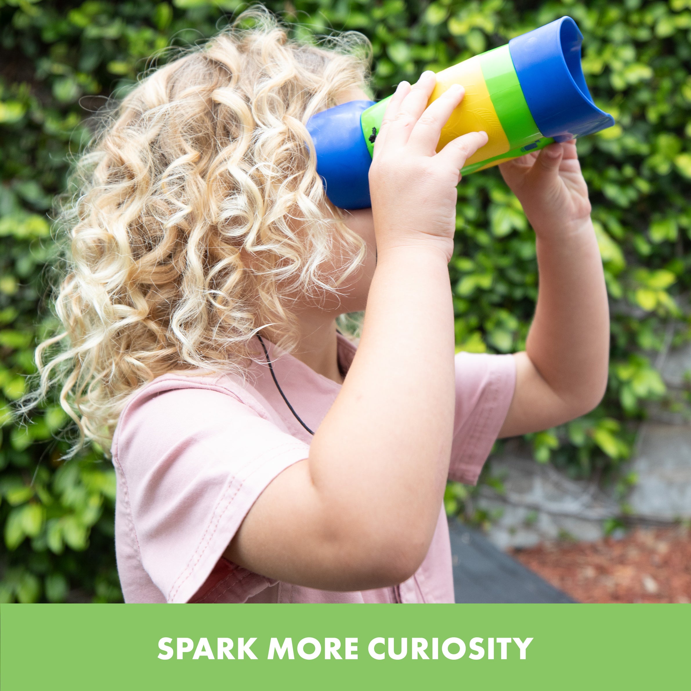Learning Resources GeoSafari Jr. Kidnoculars, Focus-Free Binoculars for Kids with 2x Magnification, Early Exploration & STEM Learning, Ages 3+