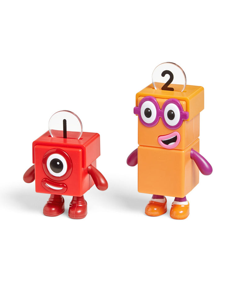 Learning Resources Numberblocks One and Two Bike Adventure, Collectible Figures with Tandem Bike & Accessories, Officially Licensed Learning Resources Set