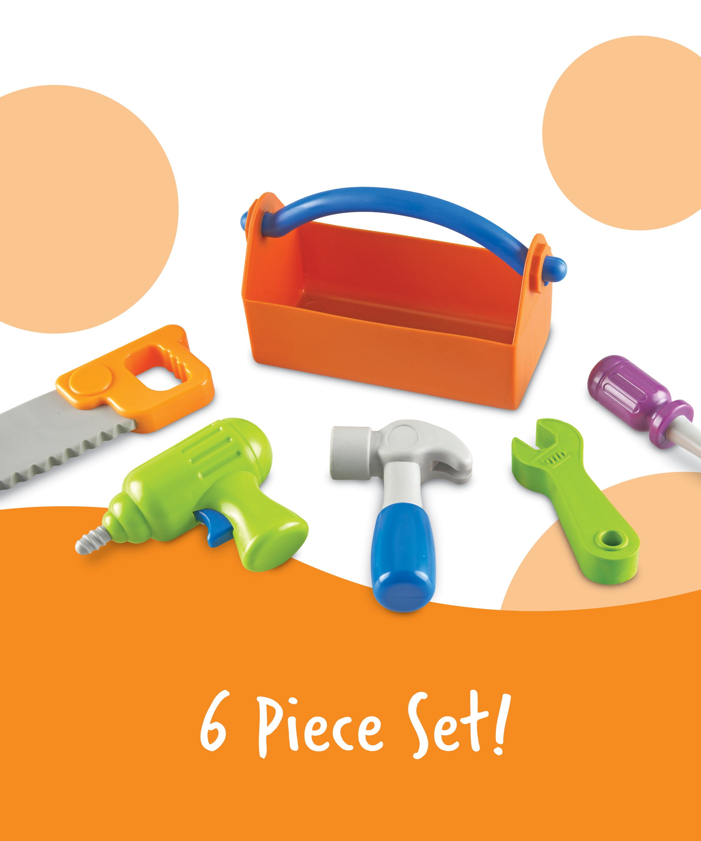 Learning Resources New Sprouts Fix It Tool Set Pretend Play Tools for Toddlers Ages 2 Plus