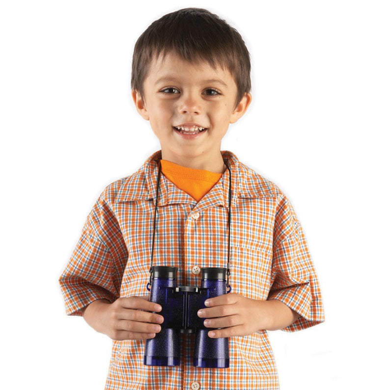 Learning Resources Primary Science Binoculars, 6x Magnification, Durable Child-Friendly Design with Neck Strap, Ideal for Early Exploration, Ages 3+