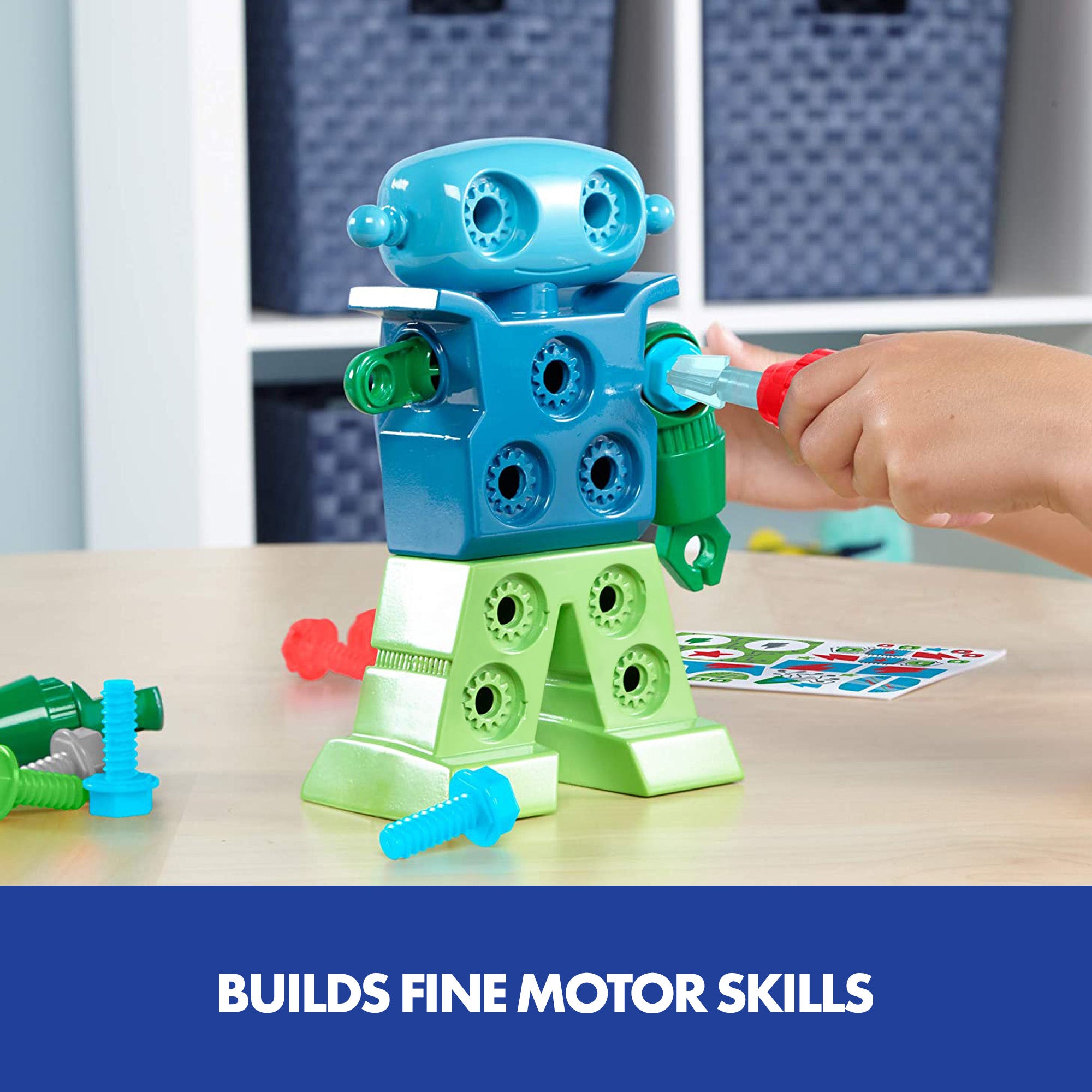 Learning Resources Design & Drill Robot, Construction Toy for Kids