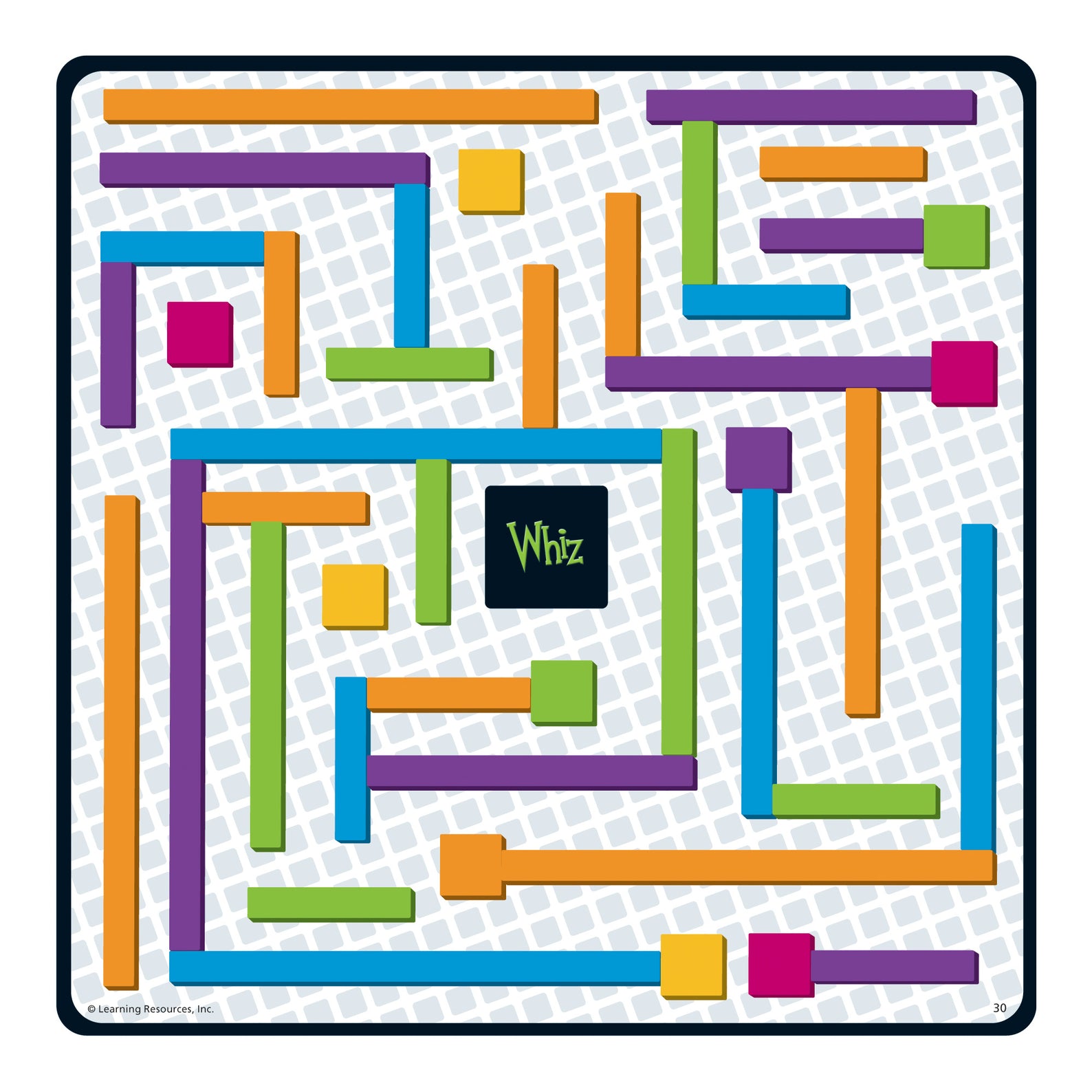 Learning Resources iTrax Critical Thinking Game, Fast-Paced Strategy and Problem-Solving Game for Kids, Includes 3 Levels of Play, 44 Pieces, and 25 Challenge Cards, Ages 6+
