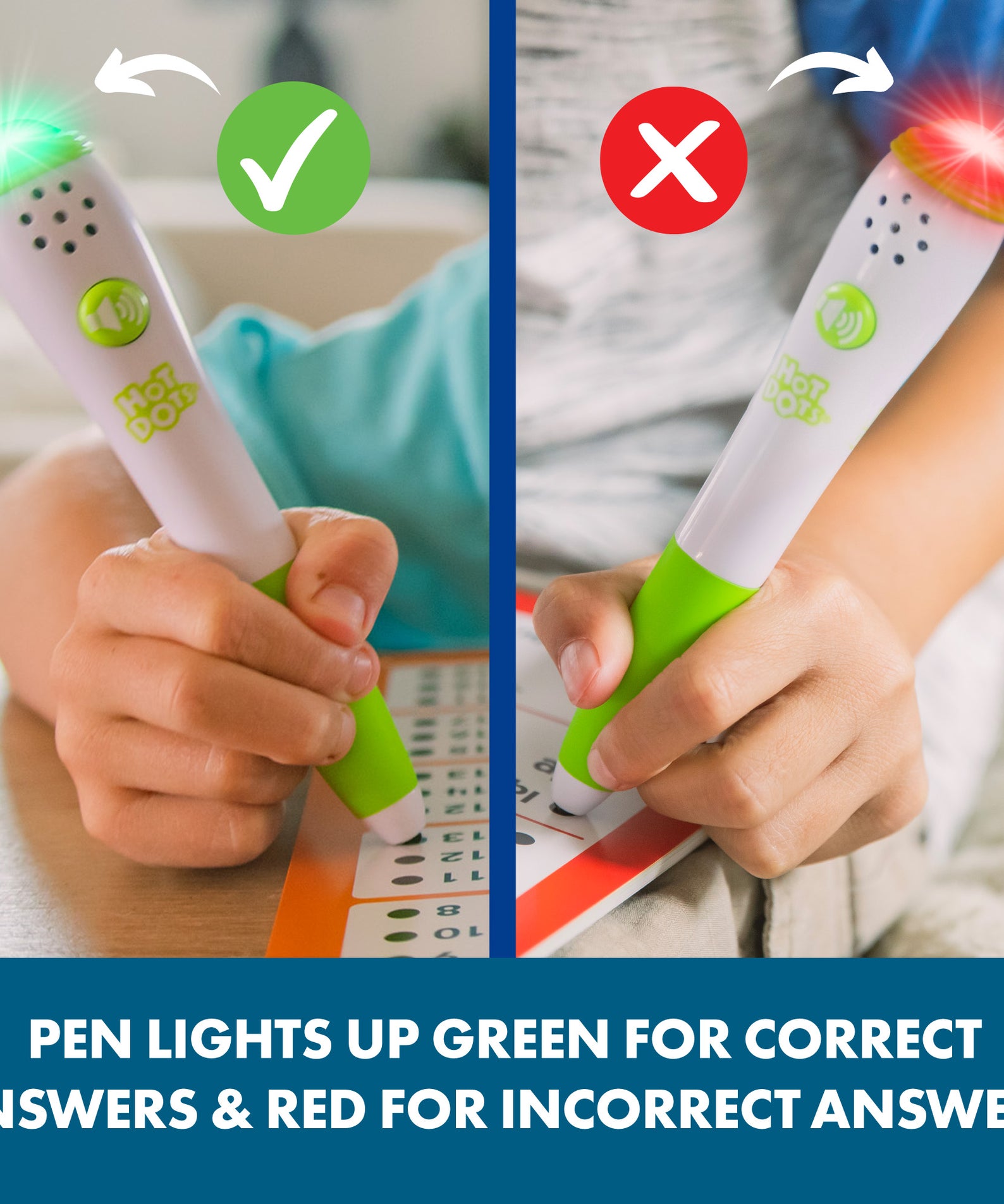 Learning Resources Hot Dots Let's Learn Math 1st Grade, Interactive Workbook with 50 Activity Pages and Talking Pen, Ages 6 Plus