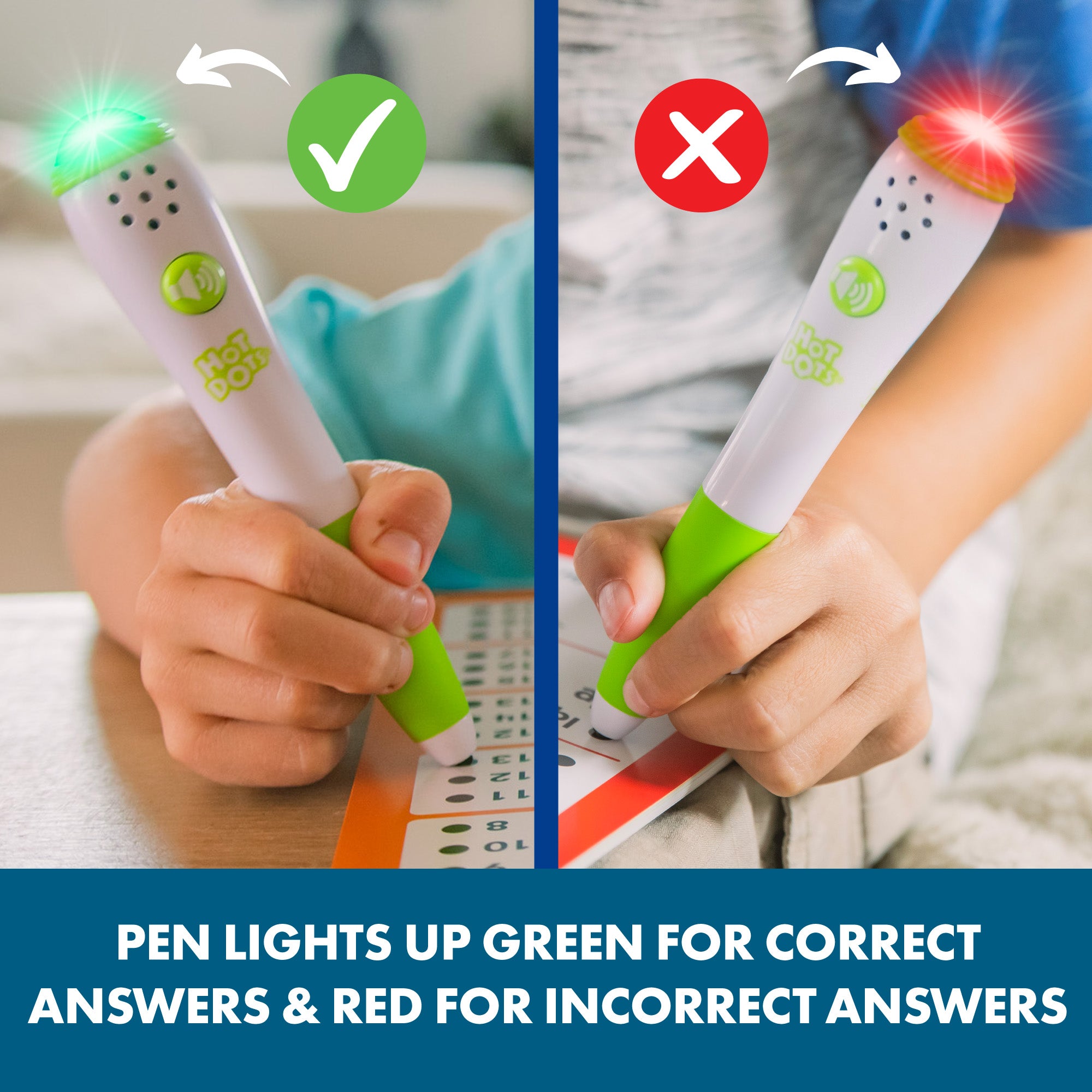 Learning Resources Hot Dots Let's Learn Math 1st Grade, Interactive Workbook with 50 Activity Pages and Talking Pen, Ages 6 Plus