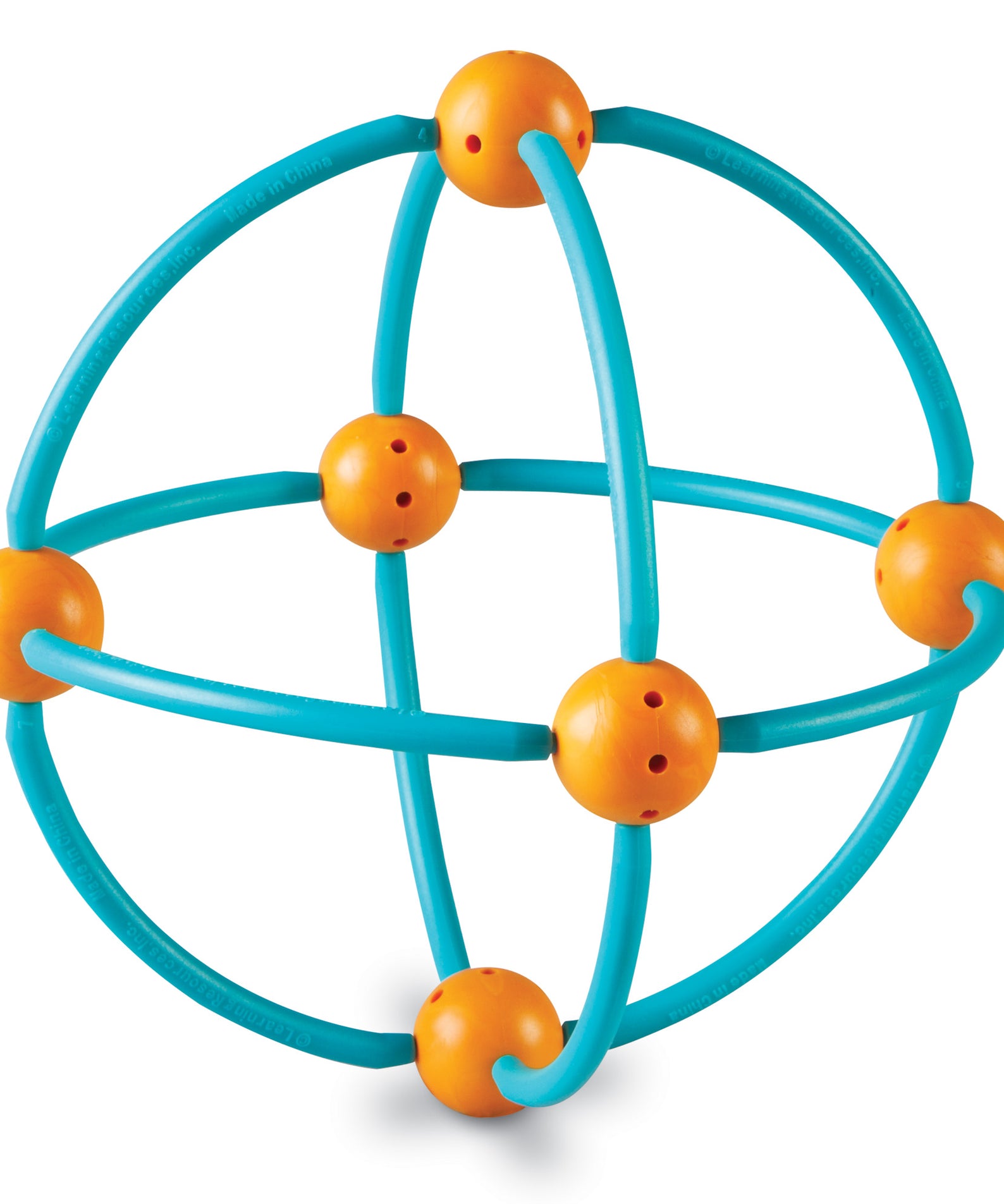 Learning Resources Geometric Shapes Building Set, 170-Piece Set for 2D & 3D Shape Construction, Soft Plastic Sticks & Connectors for Early Geometry & STEM Learning, Ages 5+