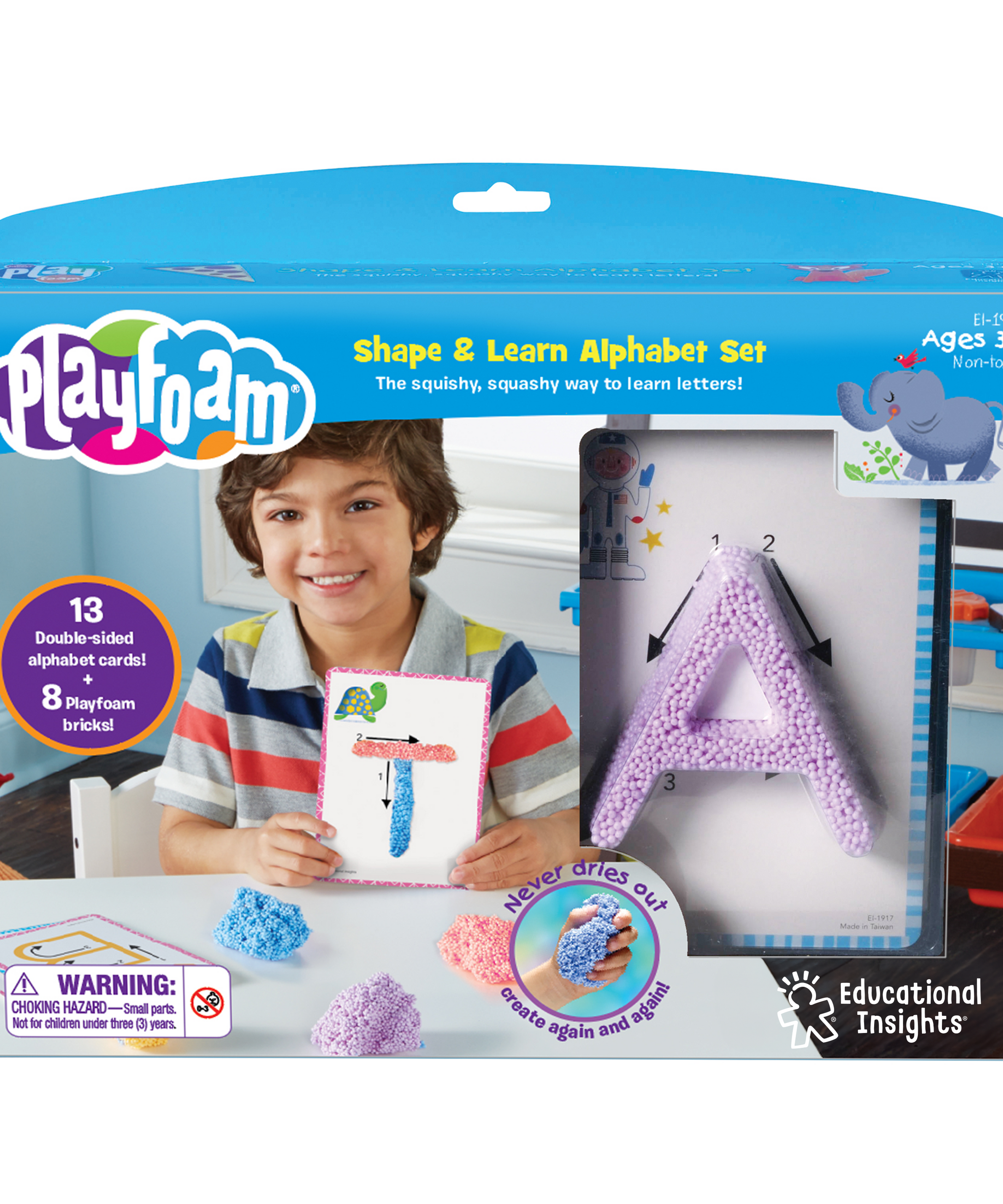 Learning Resources Playfoam Shape & Learn Alphabet Set, Sensory Play and Early Letter Recognition, Mess-Free and Never Dries Out, Learning Resources