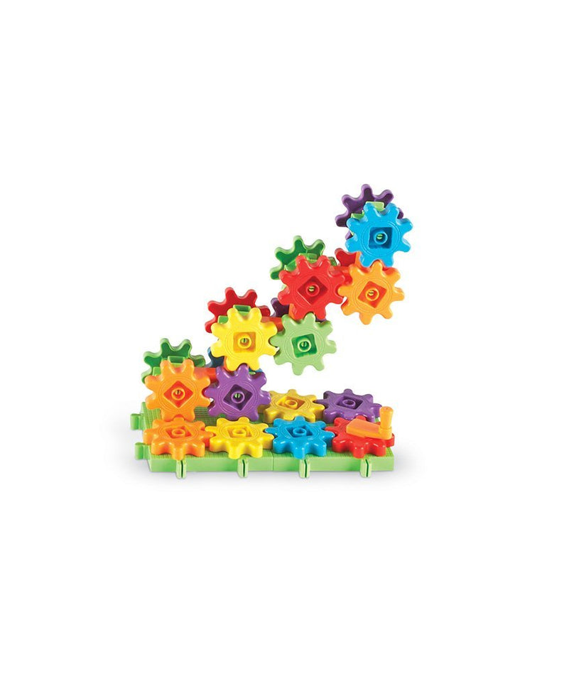 Learning Resources Gears Gears Gears New Colours, 60 Piece Building Set for STEM Learning, Compatible with All Gears Sets, Ages 3 Plus