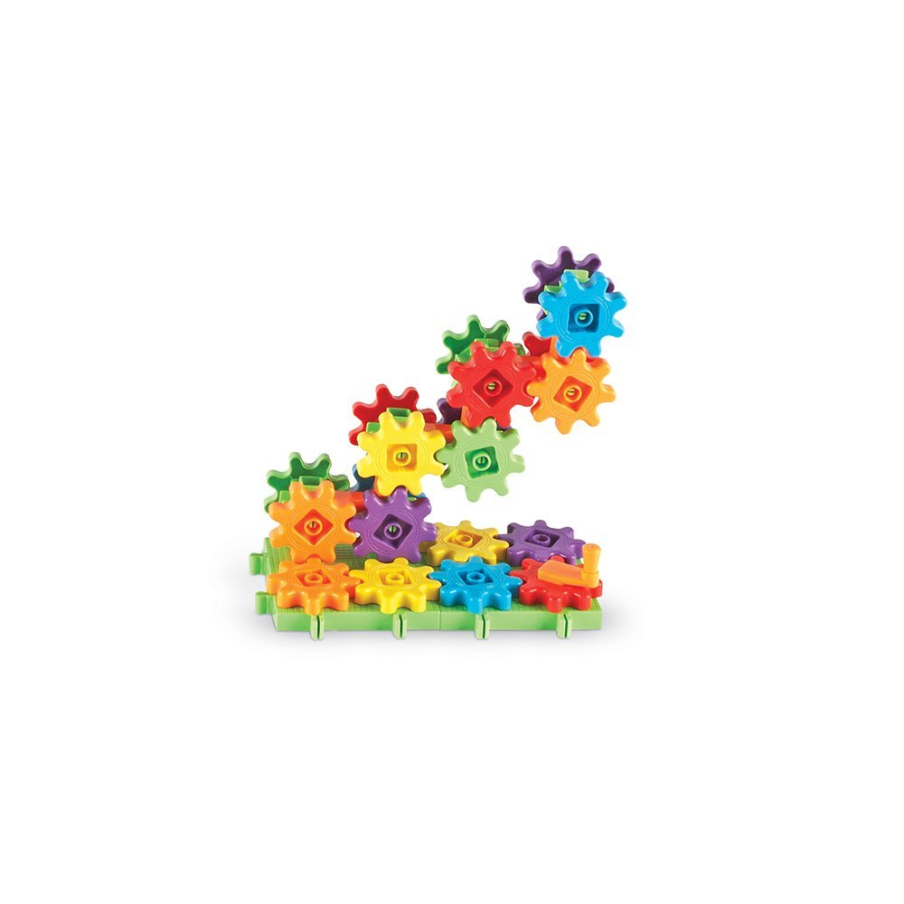 Learning Resources Gears Gears Gears New Colours, 60 Piece Building Set for STEM Learning, Compatible with All Gears Sets, Ages 3 Plus