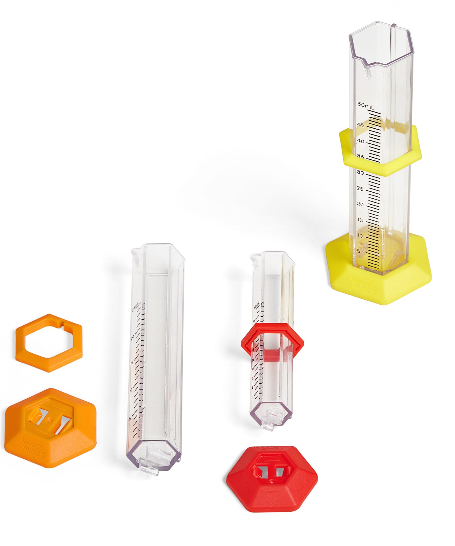 Learning Resources Starter Science Graduated Cylinder Set, 15-Piece Measuring Set for Kids, Hands-On STEM and Sensory Learning for Ages 3+