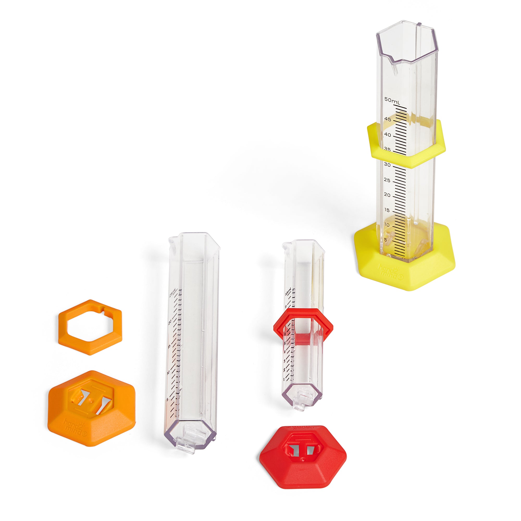 Learning Resources Starter Science Graduated Cylinder Set, 15-Piece Measuring Set for Kids, Hands-On STEM and Sensory Learning for Ages 3+