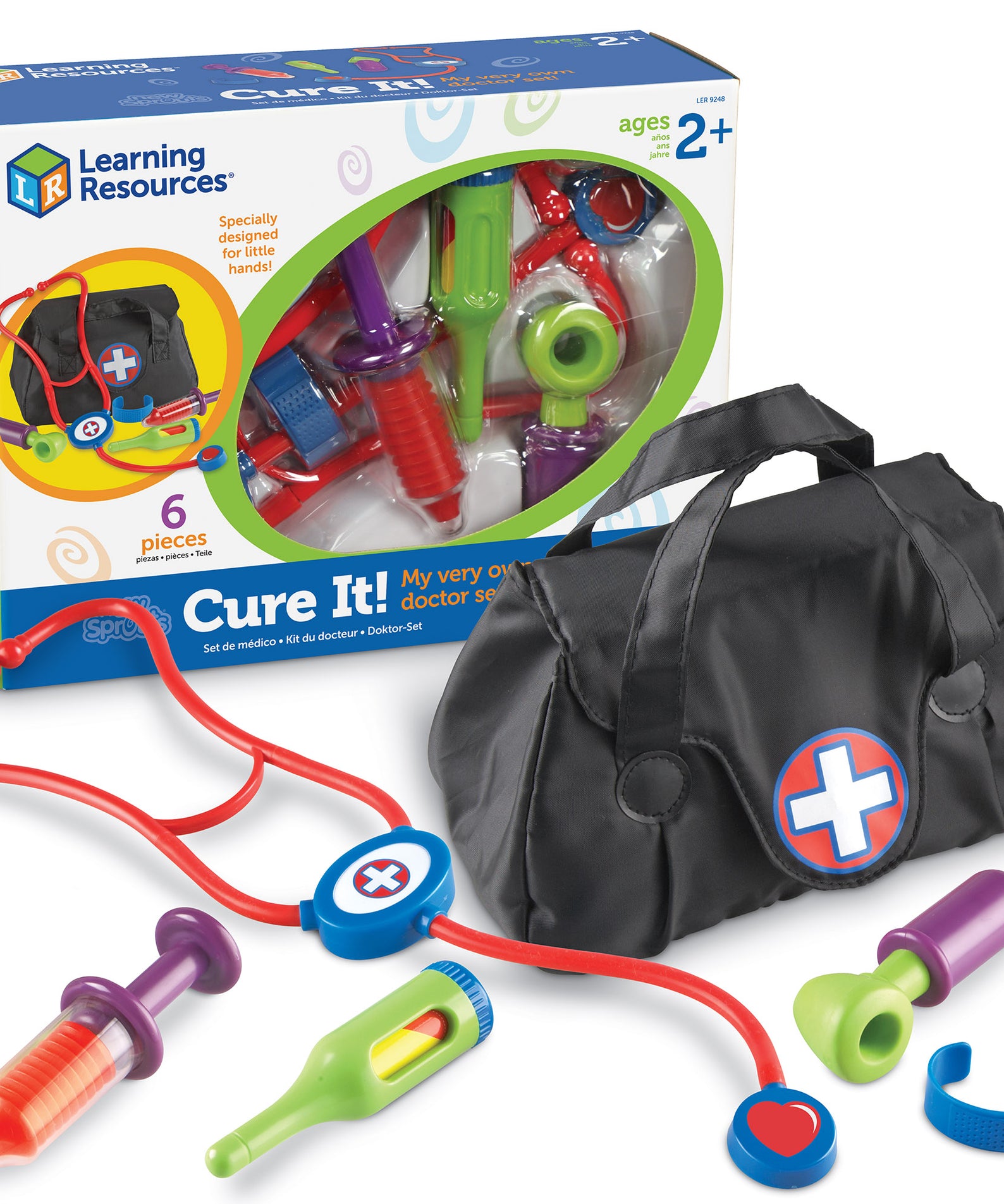 Learning Resources New Sprouts Cure It Pretend Doctor Play Set for Toddlers Ages 2 Plus